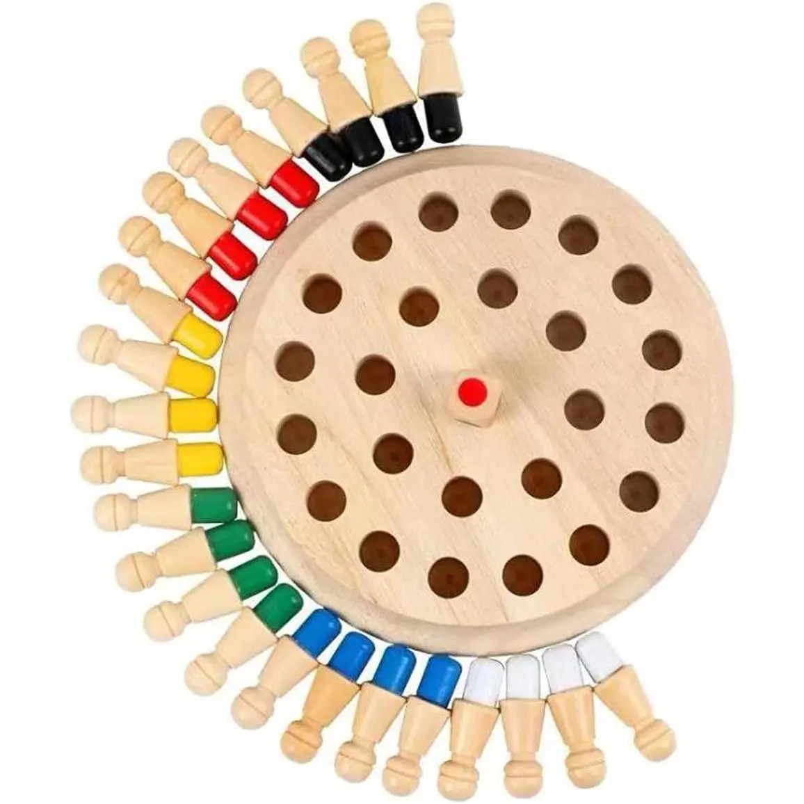 Montessori Material Memory Chess Match Game Small Cylinder Socket Stacking Sorting Sensorial Material for Kidsfidget toys
