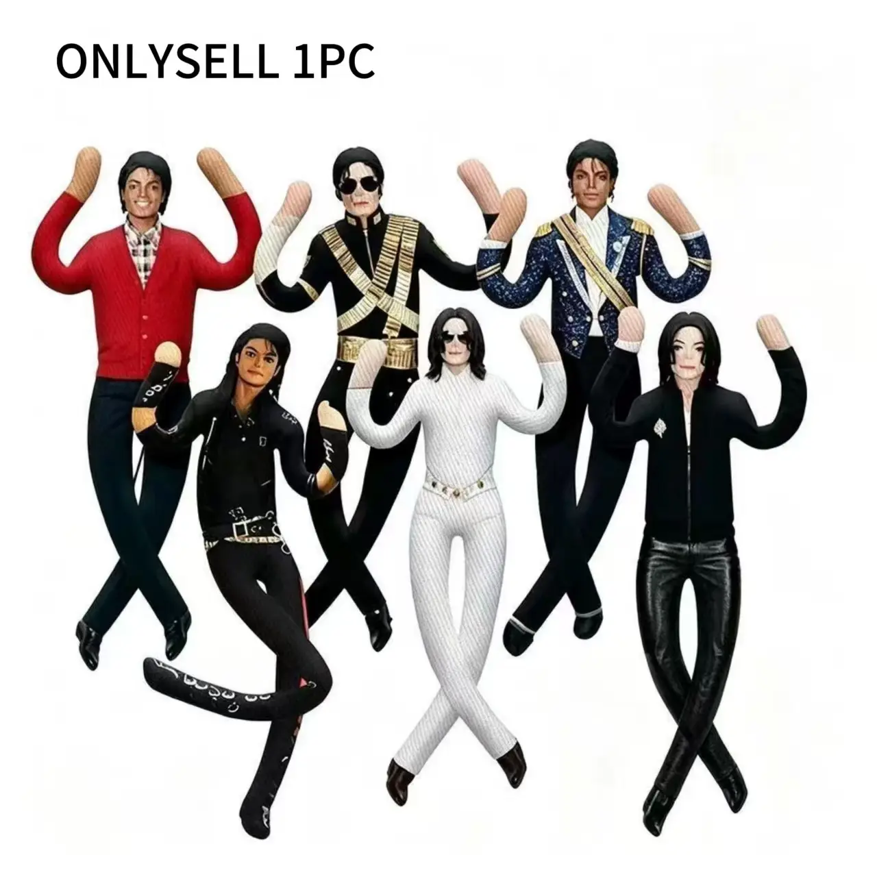 Michael Jackson Cosplay Doll, Plush Stuffed Toy, Indoor Decoration, Jointed Action Figure, Gift Idea, Anime Collectible