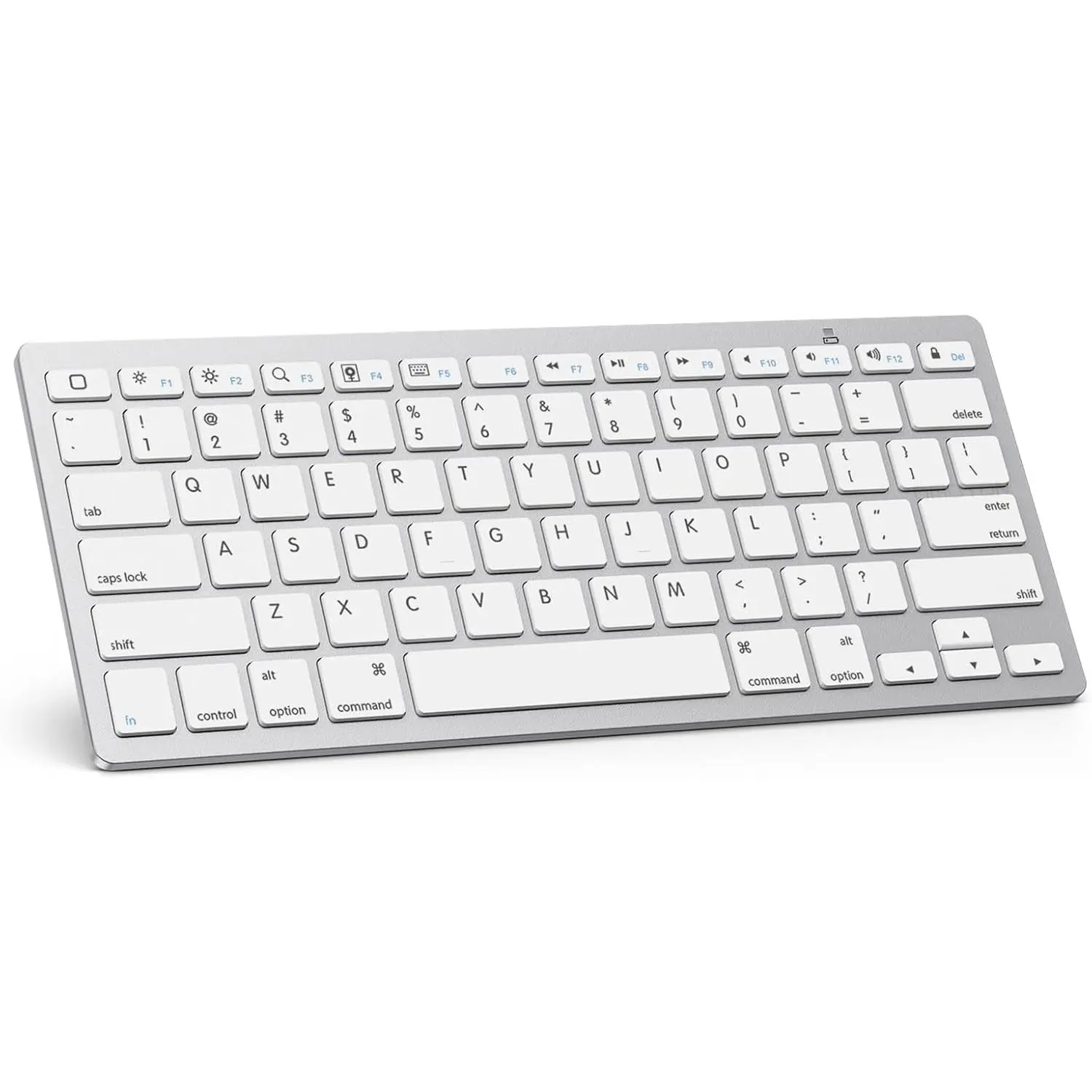Bluetooth keyboard compatible with iPad A16 11th generation, 10th generation, iPad 10.2 (9th/8th/7th generation), iPad Pro 13/12.9/ 11inch , iPad Air/Mini and more iOS devices, white
