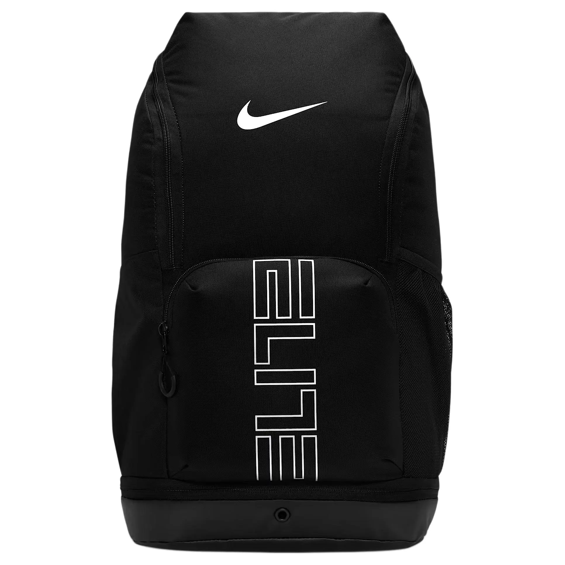 Nike Varsity Elite 32L Polyester Backpack for Men and Women, Front Logo Print, Black