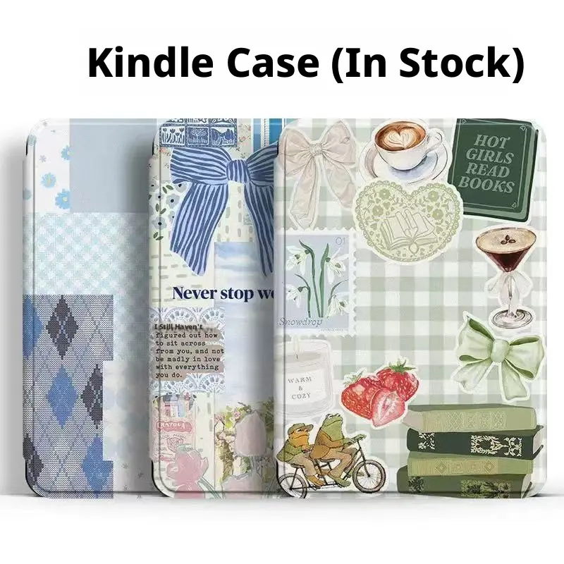Kindle Case with Clear Back, handheld model, smart sleep/wake function