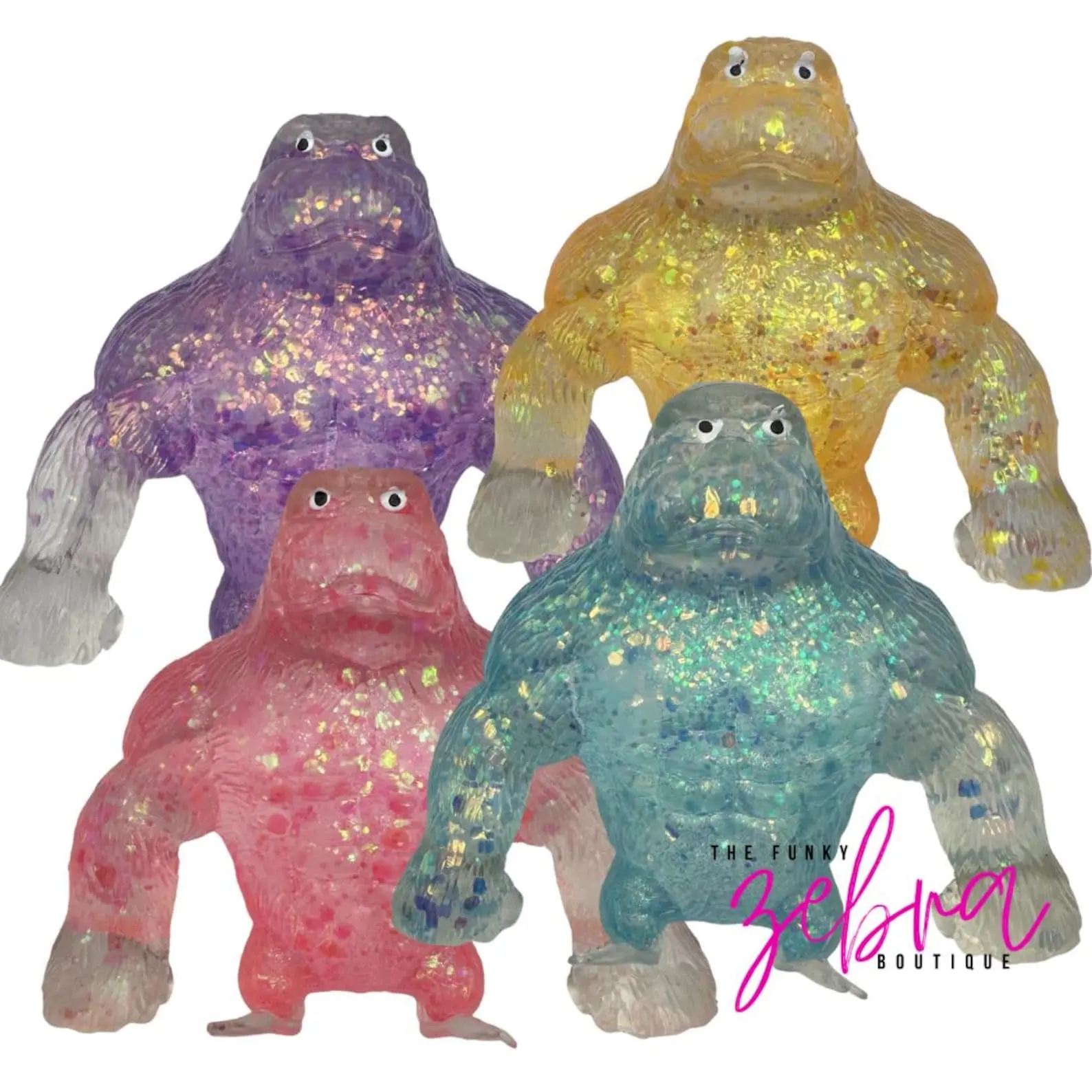 Gummee Gorilla Sugar Squeeze Squishy Fidget Toy - Pick Your Color