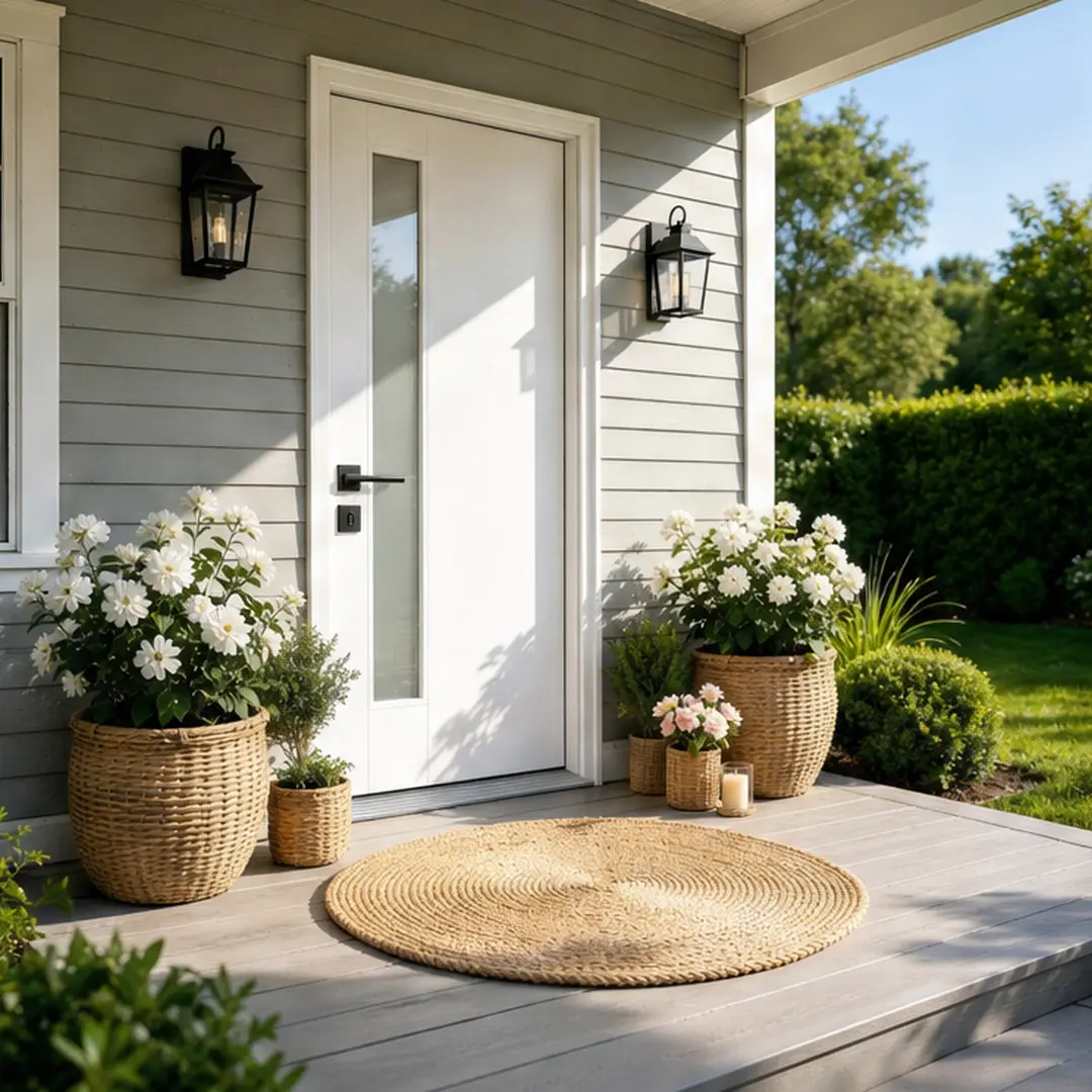 36x80 ARCH Fiberglass Front Door - White PVC Frame, Right-Hand Inswing Exterior Entry with Brickmould, Contemporary Smooth Skin, Frosted Glass, Weatherproof Insulation, Sound Insulation, Energy-Saving, Rust-Proof, Natural Light Enabled for Home Entrance