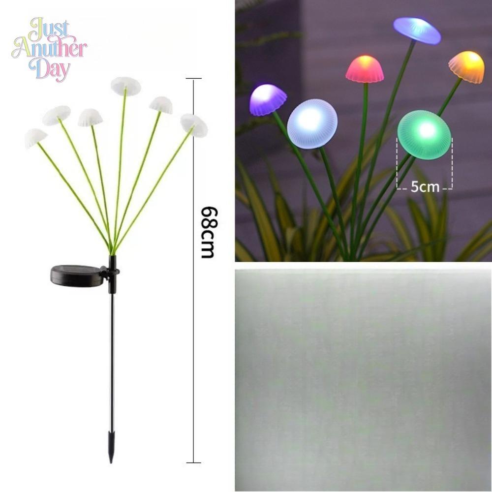 Solar Jellyfish Light Outdoor Garden Landscape Fiber Optic Ambient Light Garden Balcony Decoration Mushroom Ground Plug Lawn Light