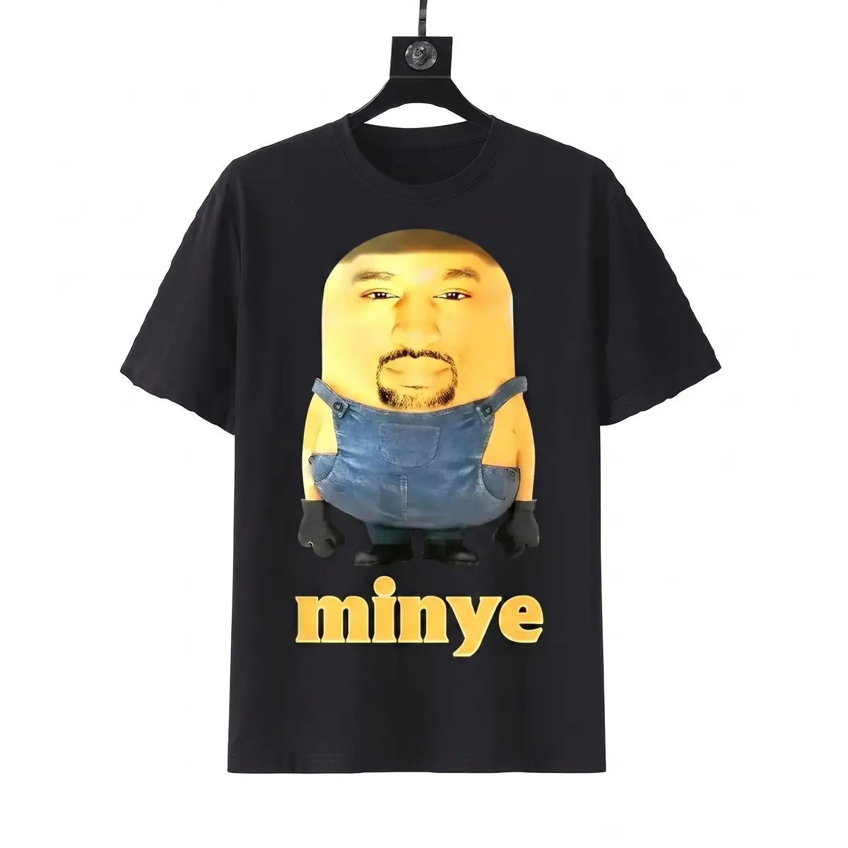 Fun Minye Printed Unisex T-Shirt, Trendy Street Style, Comfortable Short Sleeve, Suitable for Parent-Child Matching, Versatile for All Seasons, Summer Gift Top