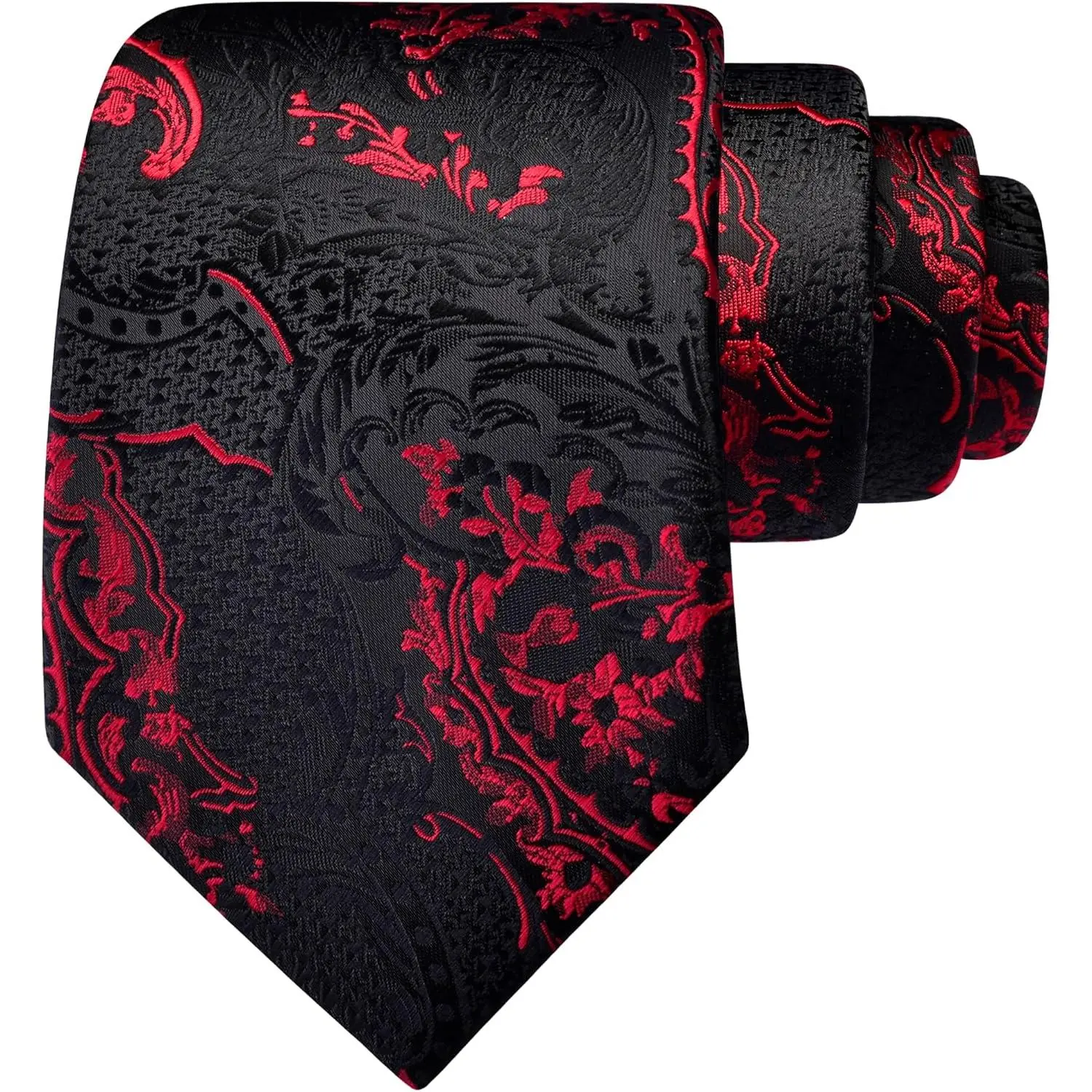 3.15"(8cm) Fashion Paisley Ties Mens Woven Jacquard Necktie for Wedding Party