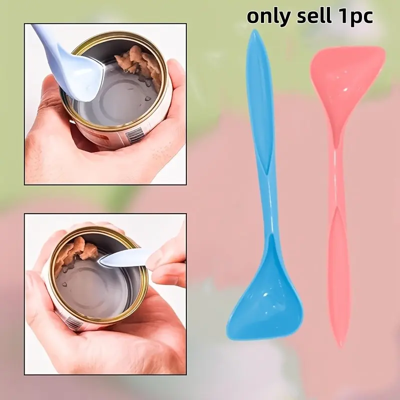 Pet Food Can Opener Spoon, Mini Scoop for Dogs and Cats, Easy to Clean, Lightweight, Durable, Heat Resistant, Convenient Pet Feeding Tool