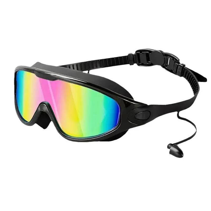 Anti-fog Swimming Goggles, Anti-UV Swimming Goggles with Ear Plugs, Swim Glasses for Men Women Youth, Water Sports Equipment
