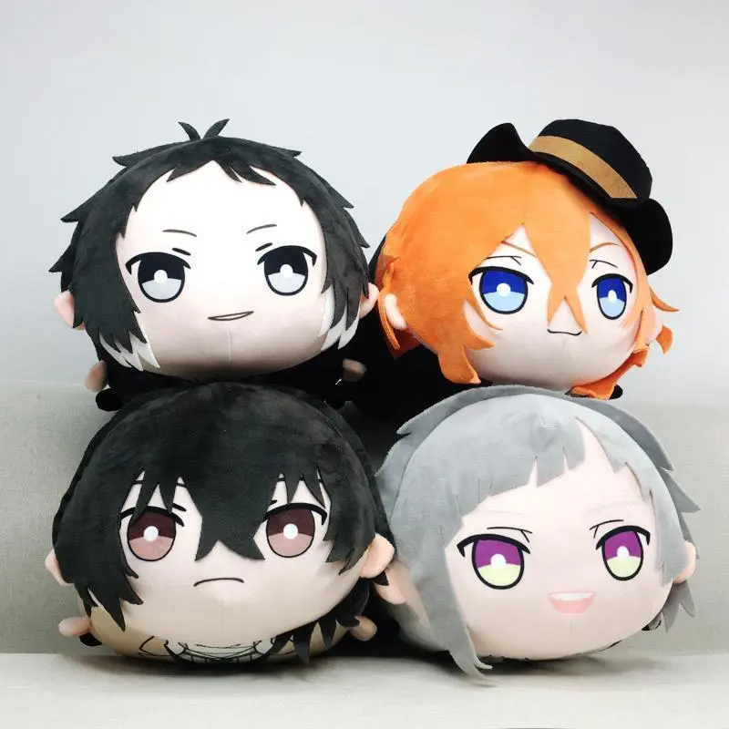 30CMBungo Stray Dogs Dazai Osamu Nakajima Atsushi Nakahara Chuya plush toy Doll anime toys Action figure collection Cartoon