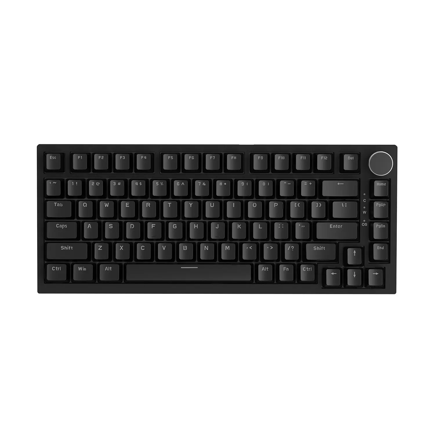 AJAZZ AK820 wired gaming Silent mechanical keyboard, Durable, Quiet red switches, 75% layout full key hot-swappable Gasket structure metal volume knob PBT keycap FN multimedia button ergonomic office keyboard DIY, Pc Accessories Gaming