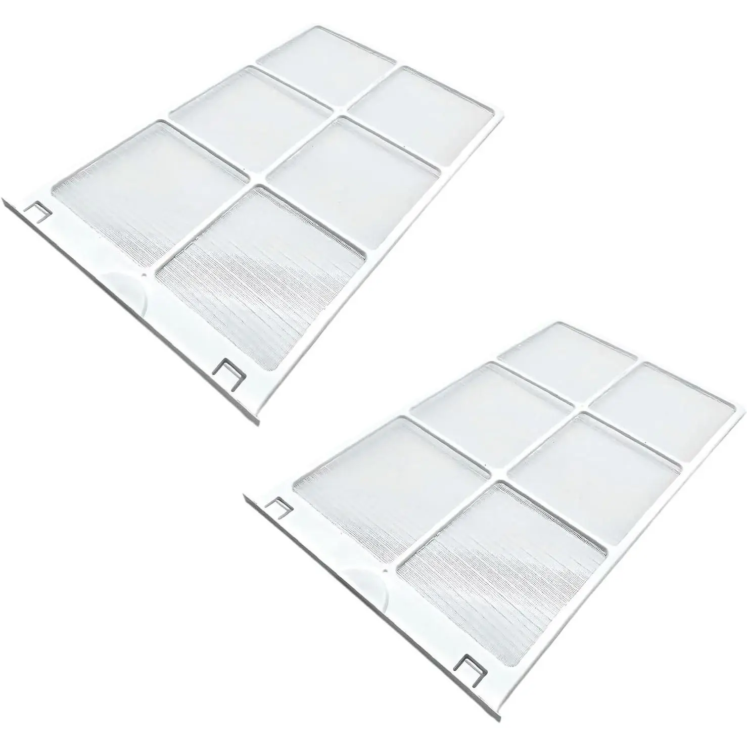 2-Pack WJ85X21746 White Air Filter Replacement for Room Air Conditioner, Compatible with AHQ06LYW1, AHQ06LYQ1, AHR05LWQ2, Replaces A0010209471, AP6280063