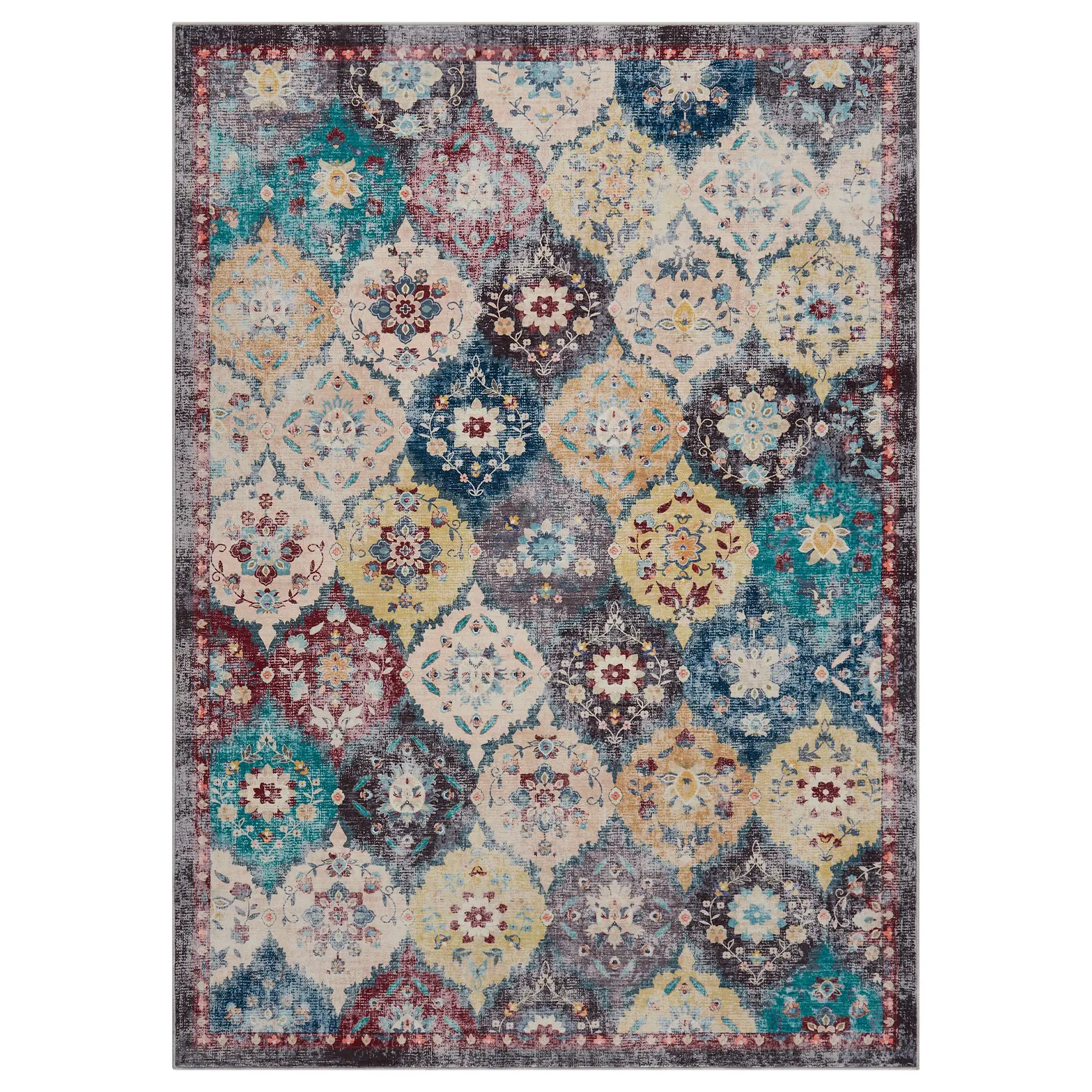 Thermal Insulated Runner Rug, Mark Resistant Pet & Child Friendly Floor Mat, Wrinkle-Free Roll Compact Storage Corridor Rug for Hallway Entryway Bedroom Living Room Office
