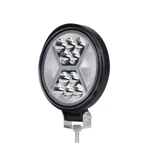 22W Round High Bright LED Work Light Powerful Spotlight for Car Motorcycle Inspection and Auxiliary Lighting