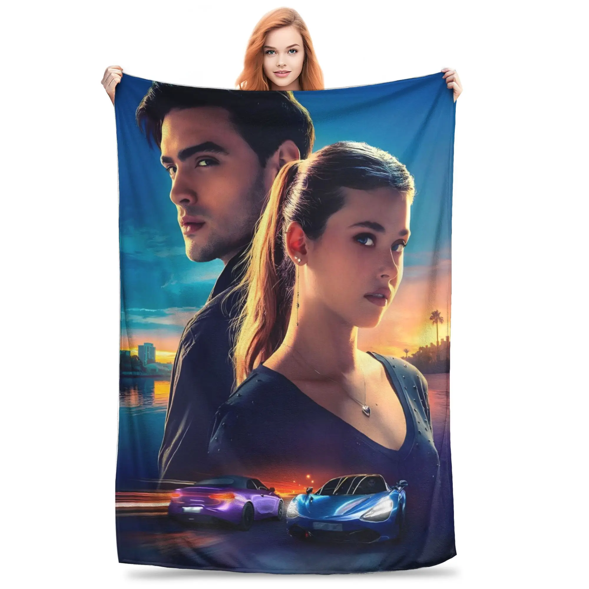 Culpa-mia Multi-Size Luxury Flannel Throw Blanket - Contemporary High-Definition Digital Flannel Print, Ultra-Soft Lightweight, All-Season Bedding Cover for Home Office
