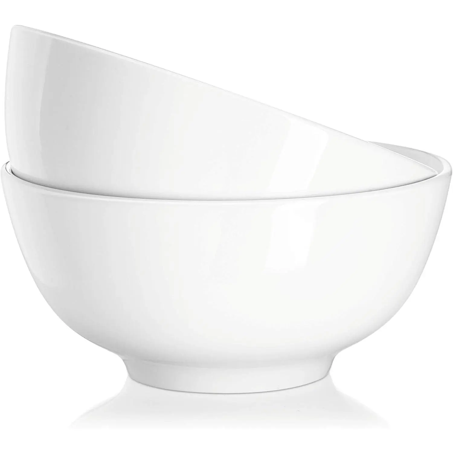 Soup Bowls, Ramen Bowl for Noodle, 39 Ounce large Cereal Bowls for Kitchen, 7 Inches Centerpiece Bowls, Microwave and Dishwasher Safe, White