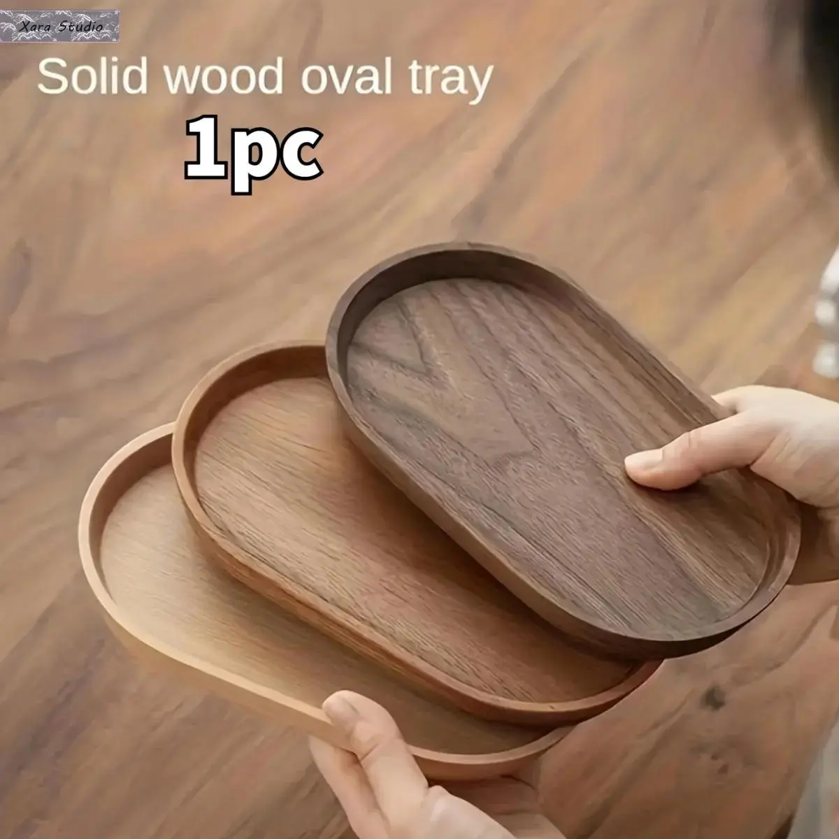 Japanese Style Wooden Serving Tray - Minimalist Kitchen Tableware, Lightweight Space-Saving for Food, Coffee Display & Home Decor Use, One Size