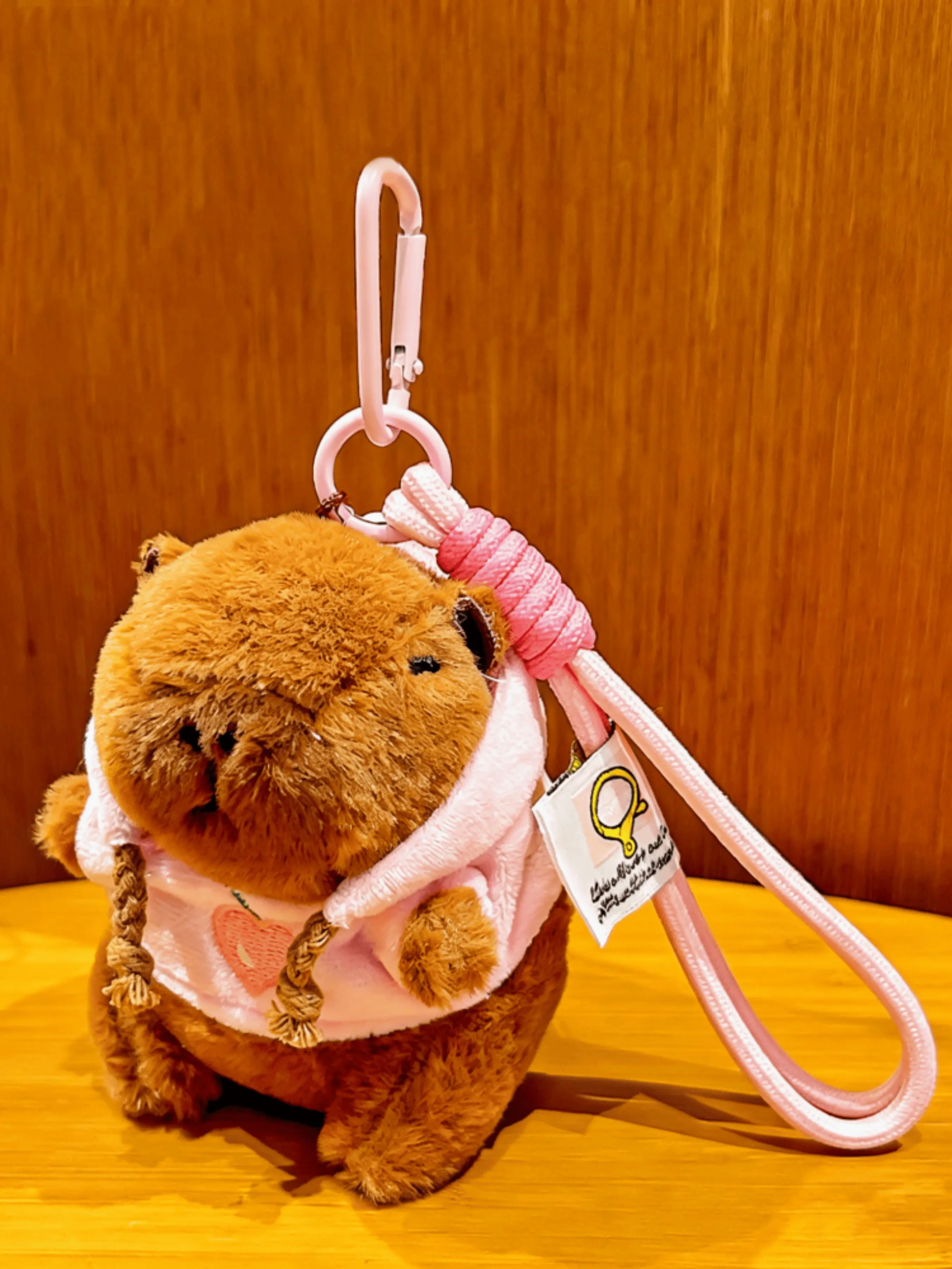 Capybara Sweatshirt Series Plush Keychain, Cute Creative Strawberry Avocado Pendant, Unisex Couple Bag Charm Gift, Birthday Party Present