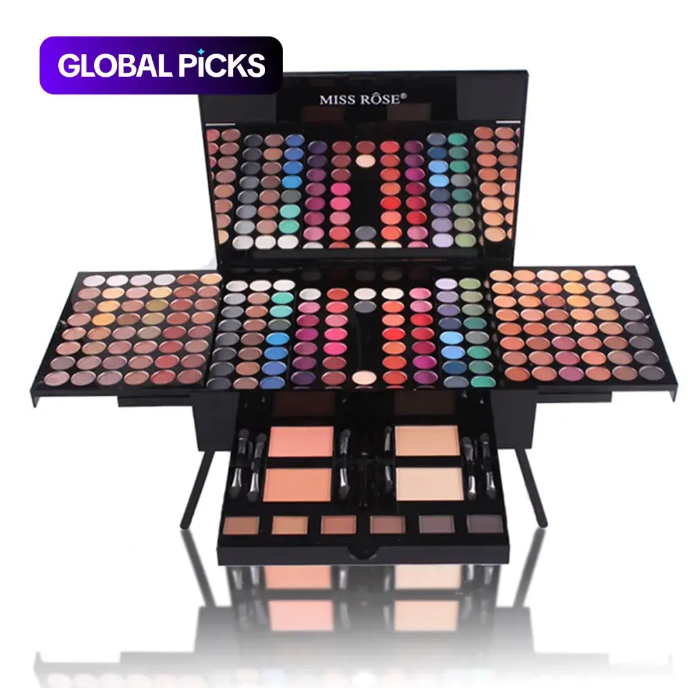 Multicolor Makeup Palette Set, 180-Color Eyeshadow, Blush and Highlighter Palette, Portable Good Girl Cosmetic Palette for Women, Facial Makeup Set, Glam Set, Complete Makeup Kit, Face Makeup Sets, Beauty Set, Glamour Set #GLOBAL PICKS