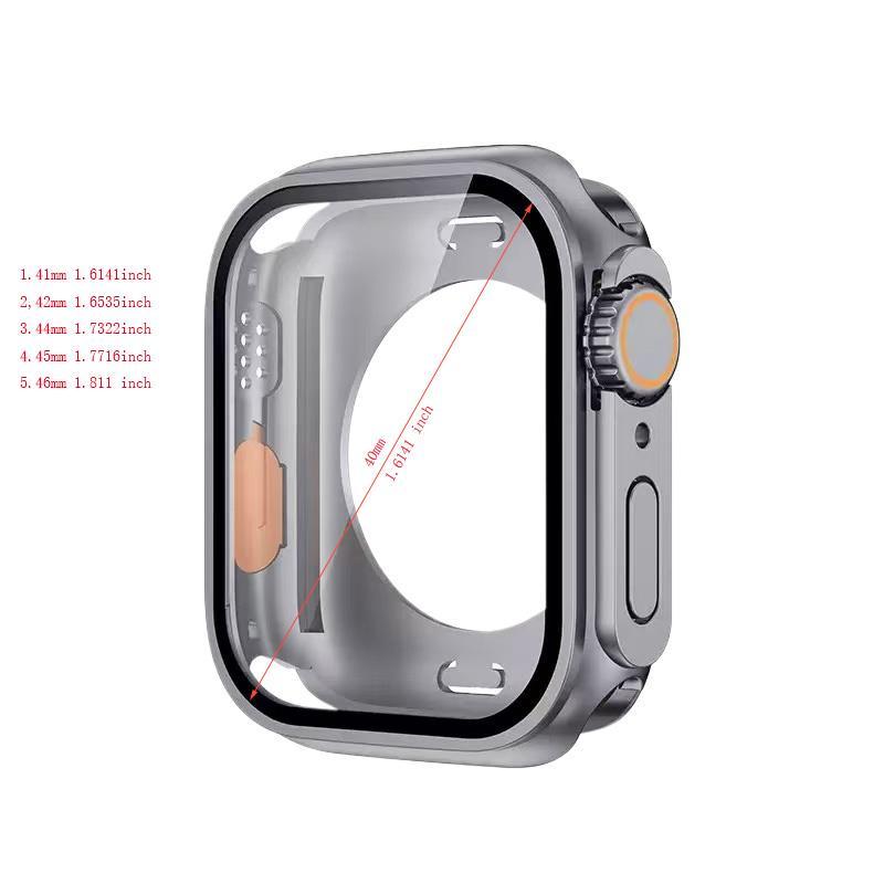 Watch Protective Case, Watch Case with Screen Protector, Watch Protector Compatible with Apple Watch 40mm to 49mm, Smart Watch Accessories, Wearable, Cover, Protection, Durable