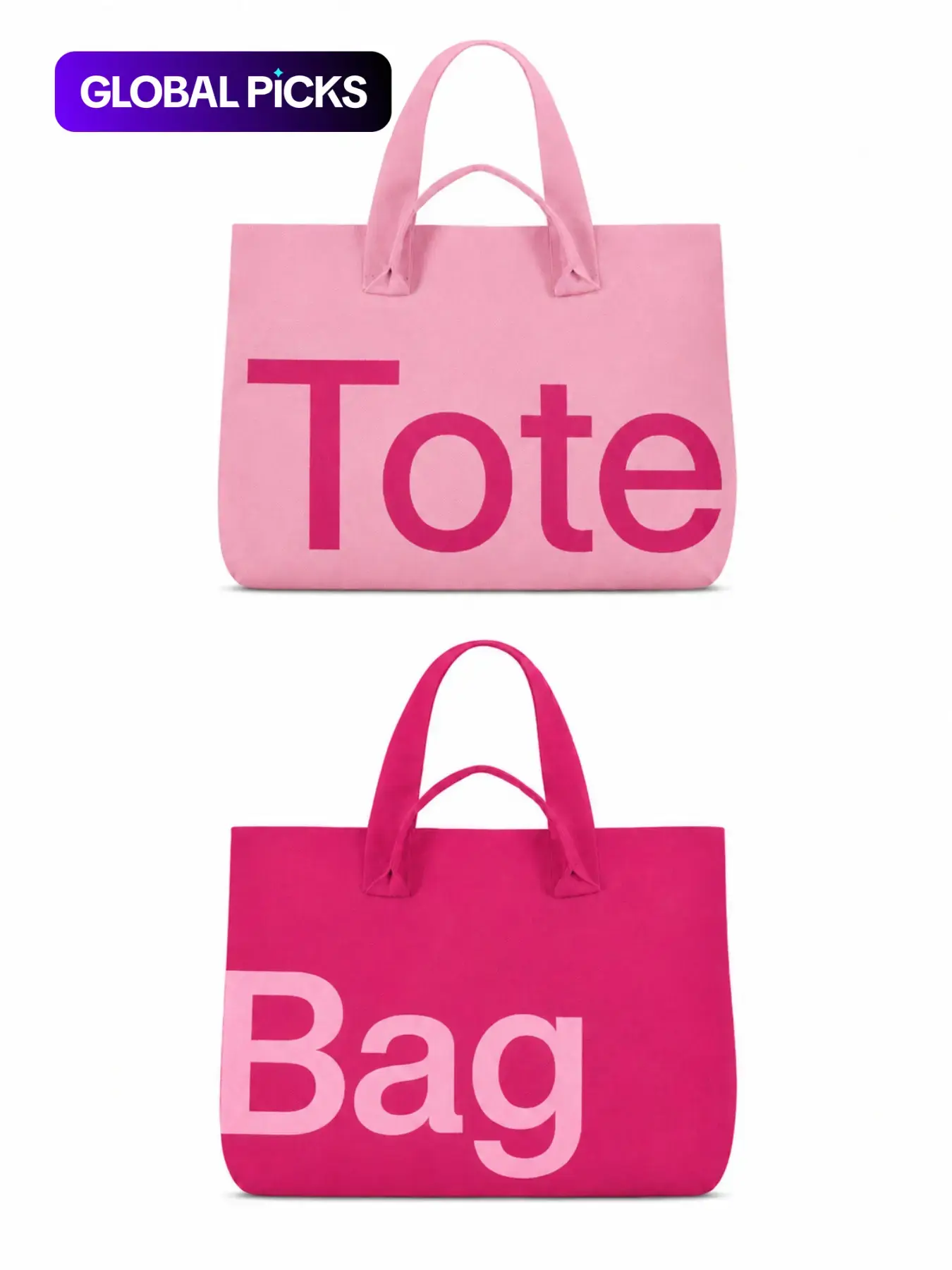 Women's Two Tone Color Block Double Sided Tote Bag, Front and Back Contrast Design, Large Capacity Double Handle Shoulder Bag for Work, Shopping and Travel