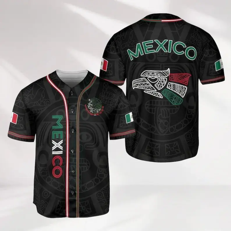 Baseball Jersey Mexico, Mexican Jersey Shirt for Men Women, Game Day Outfit For Mexico Fans #   TikTokMadeMeBuyIt #   TikTokShop #   for fans #   Baseball Jersey