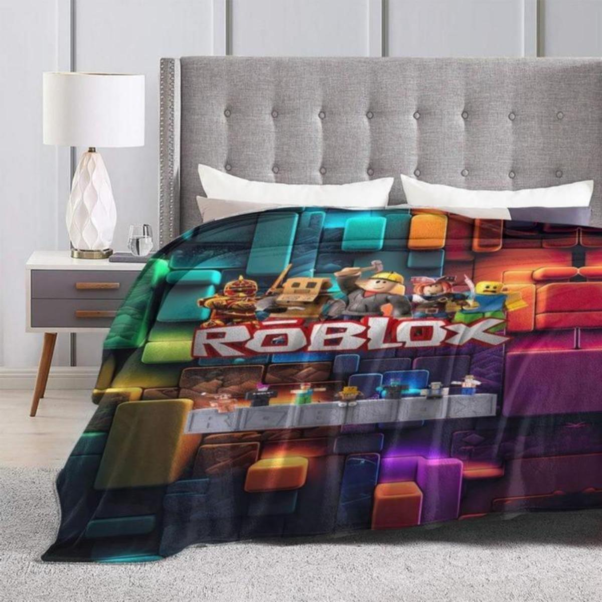 Roblox Funny Plush Flannel Blanket - Premium Flannel Material Cozy Lightweight Portable Cover for Sofa Bedroom Office Travel Camping Mother's Day Valentine's Day Birthday Christmas Gift Roblox Funny Plush Flannel Blanket - Premium Flannel Material Cozy Lightweight Portable Cover for Sofa Bedroom Office Travel Camping Mother's Day Valentine's Day Birthday Christmas Gift