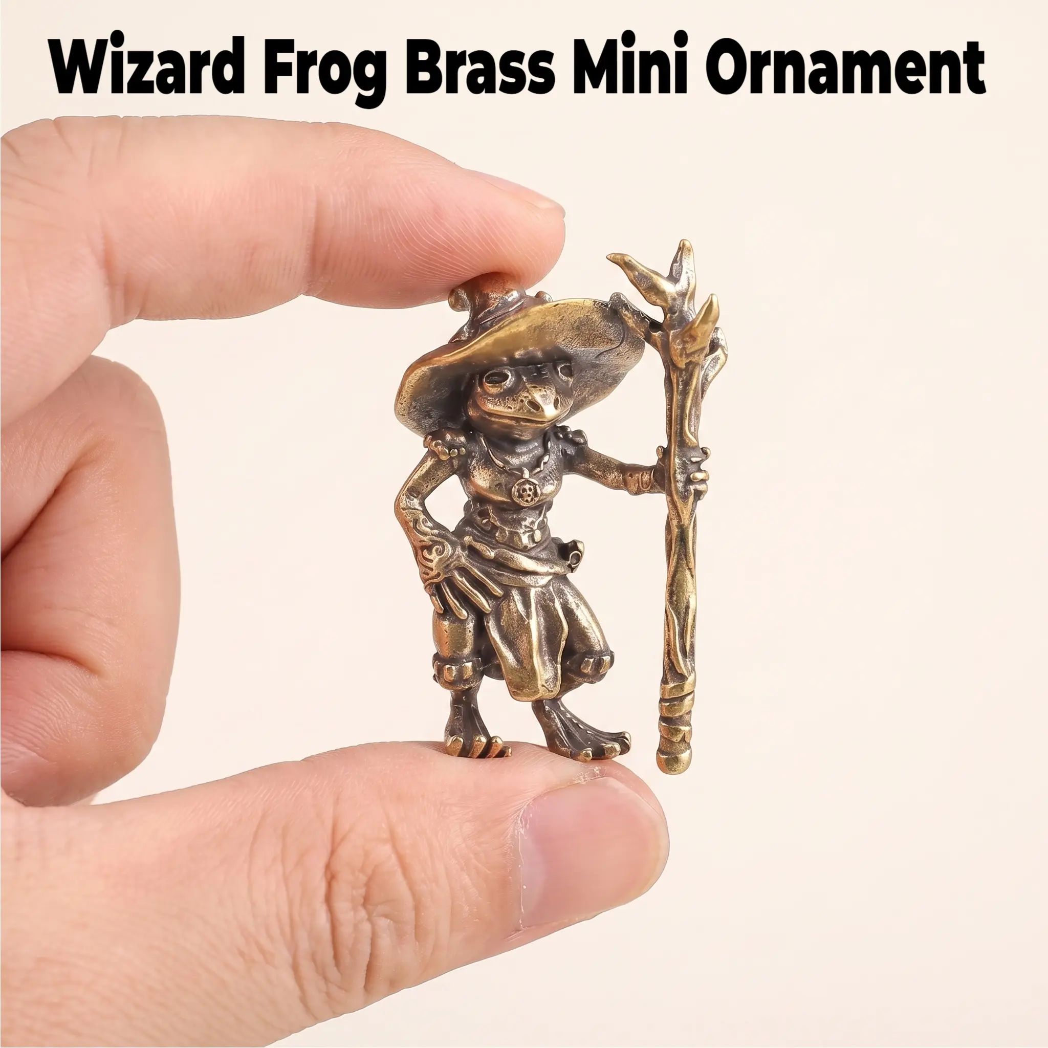 Vintage Frog Witch Statue, 1 Count Miniature Figurine, Figurines Decor, Multifunctional Home and Office Decoration, Sculpture Desk Decor, Bookshelf Desktop Ornament, Indoor Home Decoration, Interior Decoration Accessories-YY0