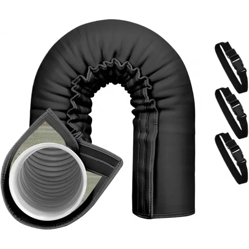 Portable AC Pipe Protective Sleeve | Air Conditioner Tubing Insulation Cover  Triple-Layer Adjustable Insulation Wrap for Indoor & Outdoor Use Aircon Accessories