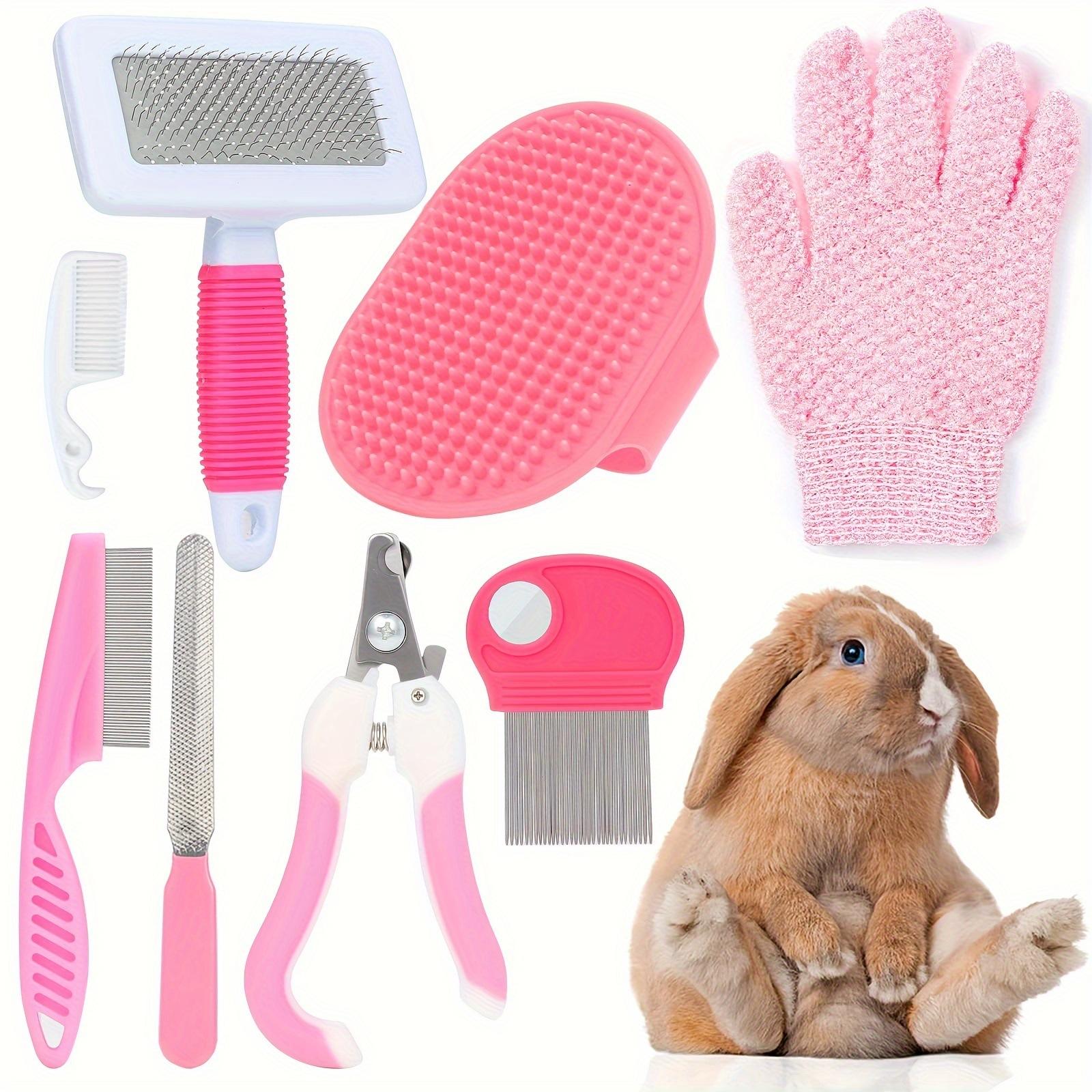 8Pcs Pet Grooming Kit for Rabbits Cats Dogs Nail Clipper Flea Comb Bath Brush Gloves Cleaning Comb Grooming Supplies for Various Animals 8Pcs Pet Grooming Kit for Rabbits Cats Dogs Nail Clipper Flea Comb Bath Brush Gloves Cleaning Comb Grooming Supplies for Various Animals