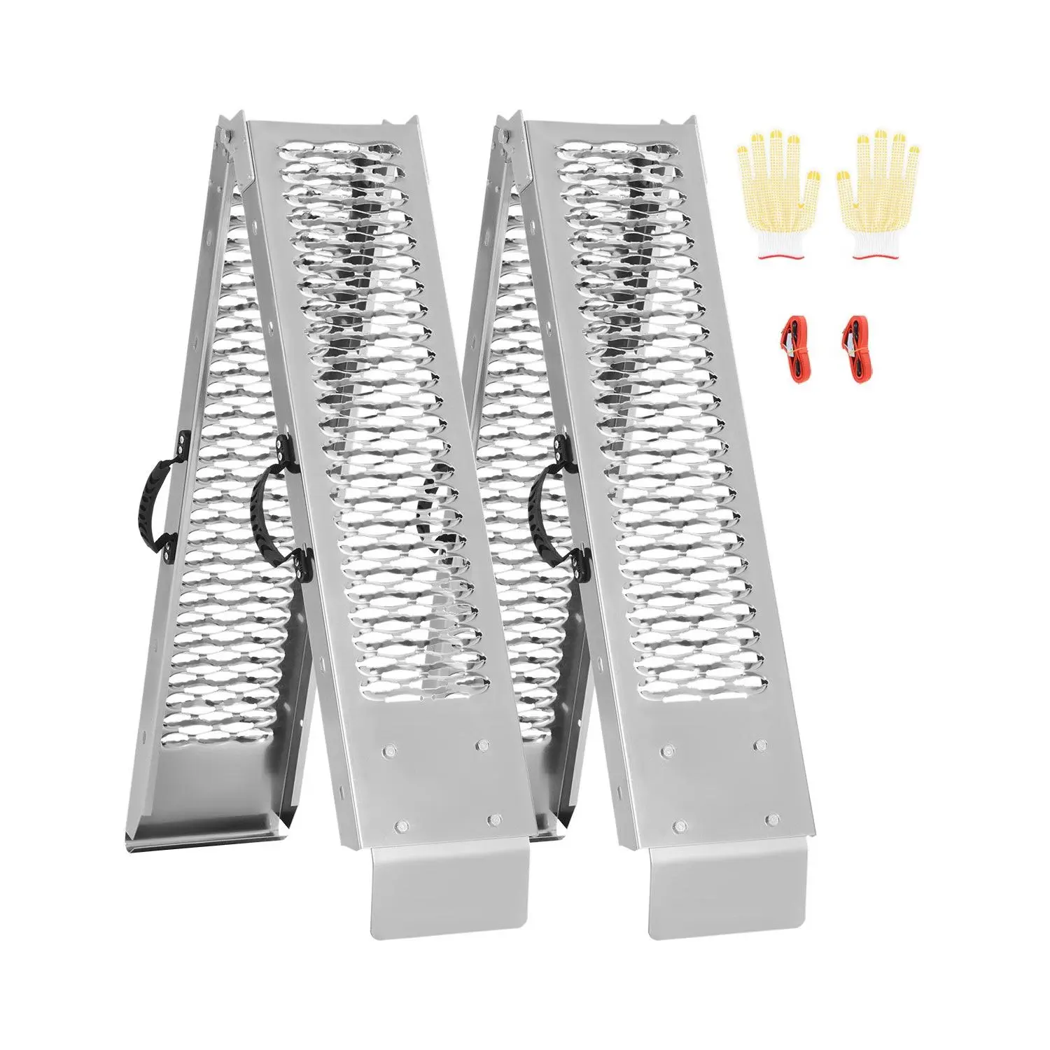 Steel Ramps, 1000 lbs, 2Pcs Heavy-duty Ramps with Wider Ramp Surface, Universal Stable Loading Ramp with Handles, Fit for ATV, UTV, Motorcycle, Electric Bicycle, etc.