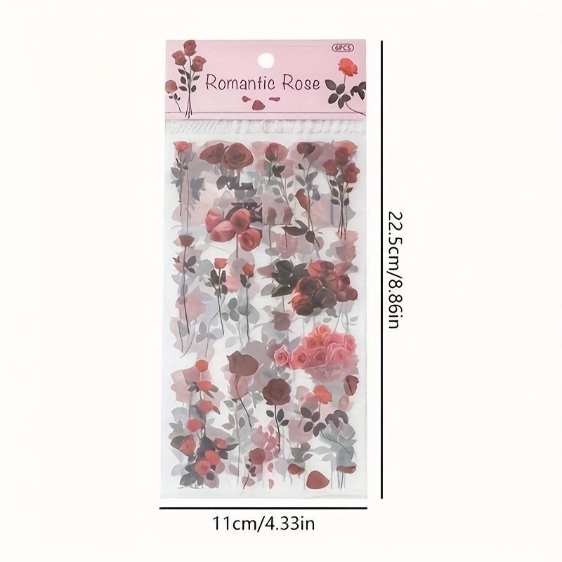 48 Vintage Natural Floral Scrapbook Stickers, Waterproof Transparent Flower Stickers, Self-Adhesive Plant Decals for Scrapbooks, Journals & Crafts, Scrapbooking 48 Vintage Natural Floral Scrapbook Stickers, Waterproof Transparent Flower Stickers, Self-Adhesive Plant Decals for Scrapbooks, Journals & Crafts, Scrapbooking