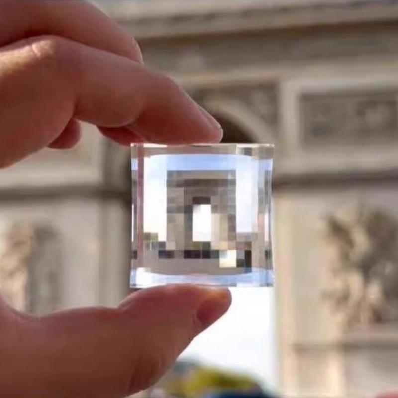 Pixel Photography Tool Transparent Acrylic Mosaics for Keychains and Sharing Your Travel Memories Mosaic Lens
