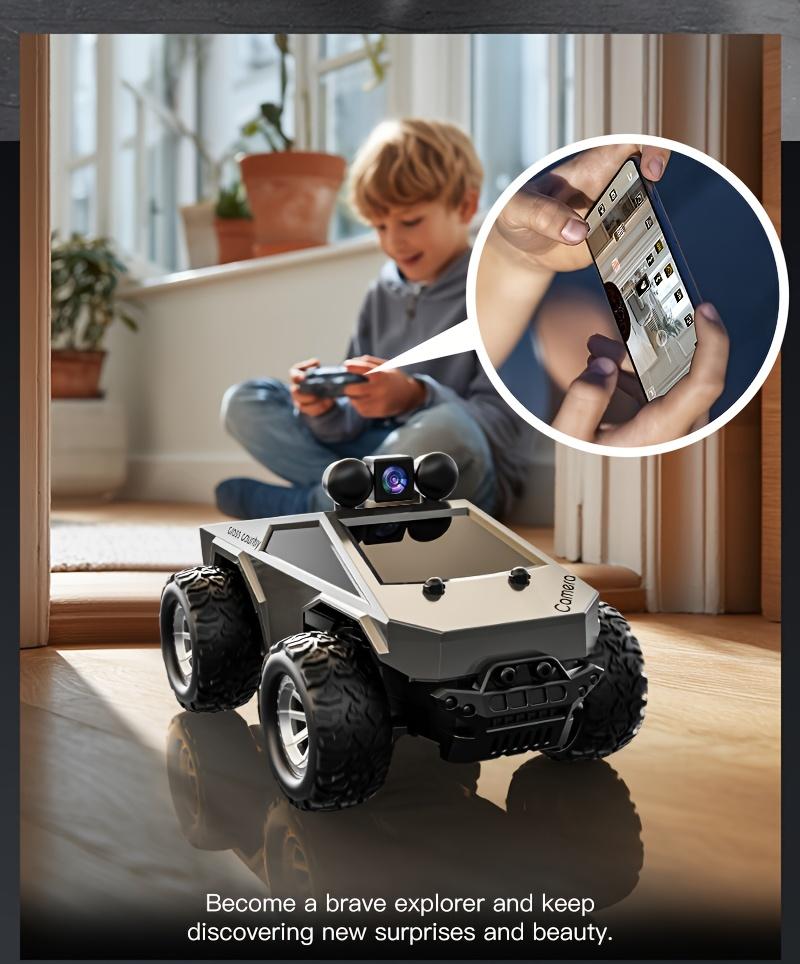 1:28 Camera Remote Control Car |     Controllable via mobile app, real-time image transmission from the roof camera, LED roof light
