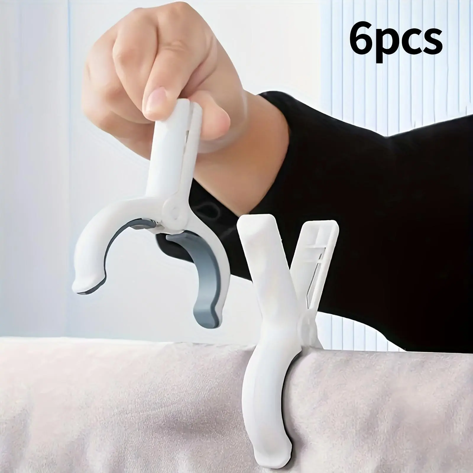 6pcs Heavy-Duty Plastic Beach Towel Clips/Vibrant Colors, Multicolor Striped Design/Quick-Drying/Ideal for Home, Pool, or Beach Use/Pool Accessories, Decorative Towel Clips/Durable Plastic Clips, Towel Hangers, Clothes Pegs, Clothes Pins