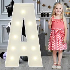 3FT Marquee Light Up Letters A, Big Marquee Letter for Graduation Baby Shower Birthday Engagement Wedding Marry Me Party 2026 Graduation Grad Decoration Backdrop