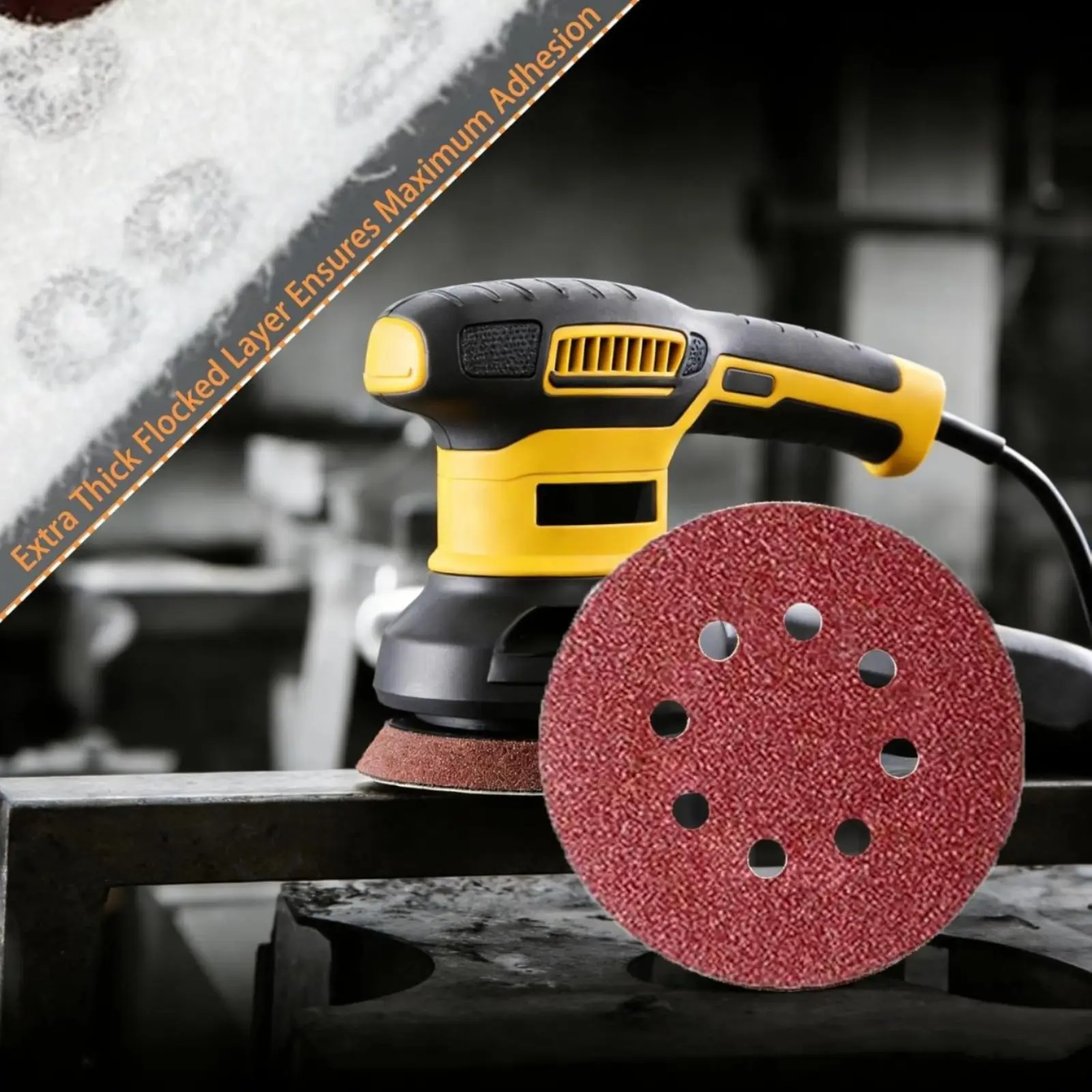 Sandpaper,Sander Pads,5-inch Orbital Sander Pads,Drywall Sander Remove Popcorn Ceiling Sheetrock, Sand Paper, Suitable for Random Track Sanders, Sanding Disc Grit Sizes 60, 80, 120, 150, 240, 320, 400, and 600 Mesh Combinations.