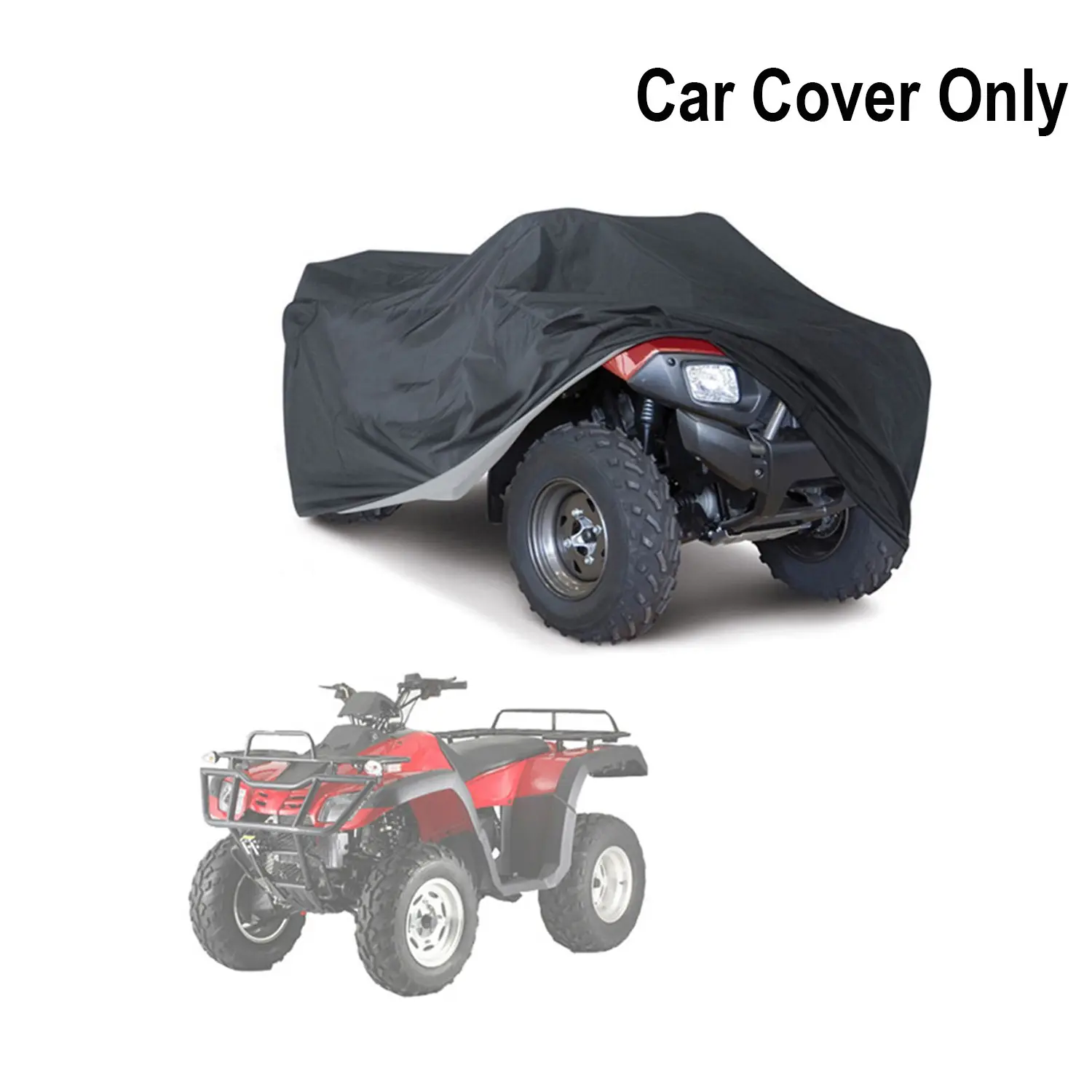 ATV Cover Waterproof 210D Heavy Duty 4 Wheeler Cover Quad Cover All Season Weather Proof Outdoor UV Protection Protector