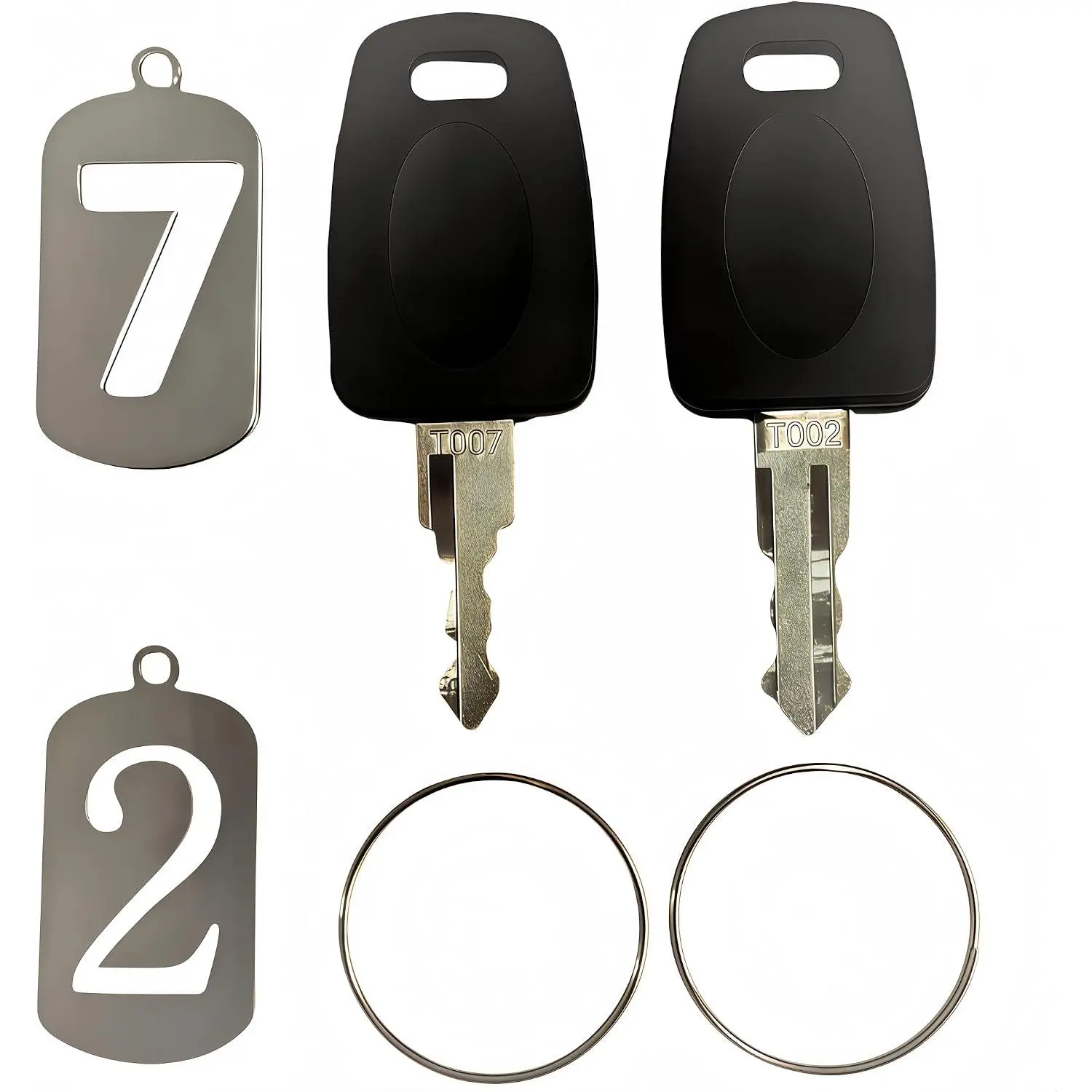 Luggage Lock  and Spare Key – Fits 002/007 Lock Cores –  Luggage Key (EMKEY-002/007)