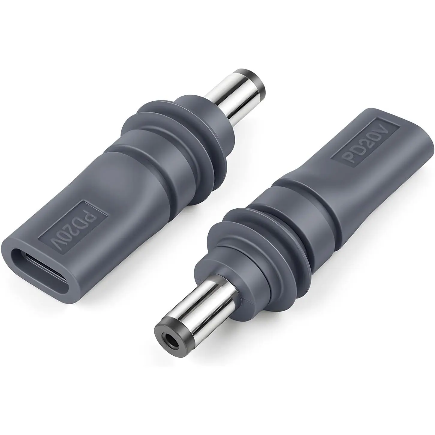2 count Type C USB-C Female Input to DC, 20V USB C to DC Power  Adapter, 5.5mm X 2.1mm 100W PD Power