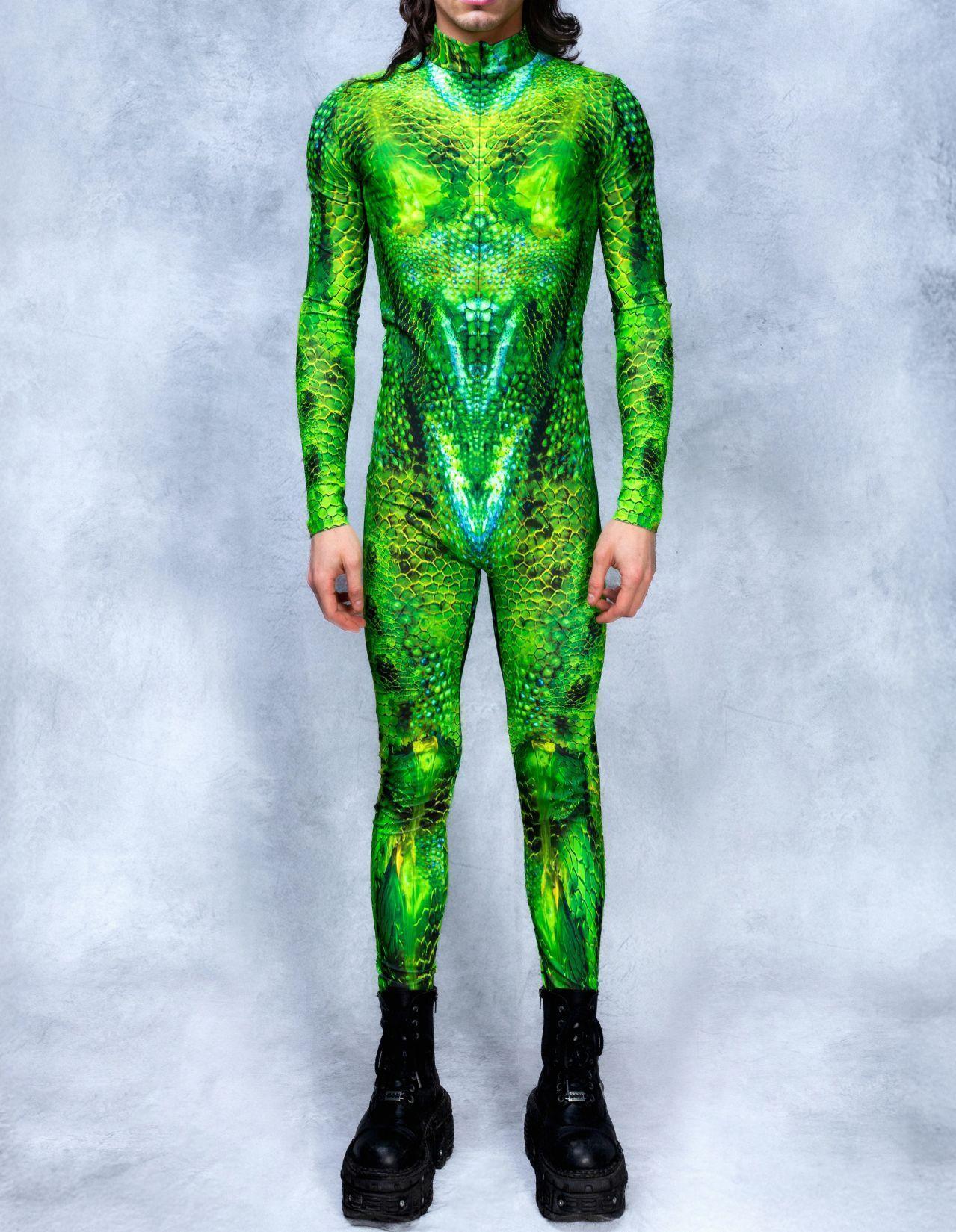 Halloween Party Performance Costumes 3D Printed Tights Jumpsuit for Men Anime Cosplay Clothing Party Carnival Festival Outfit