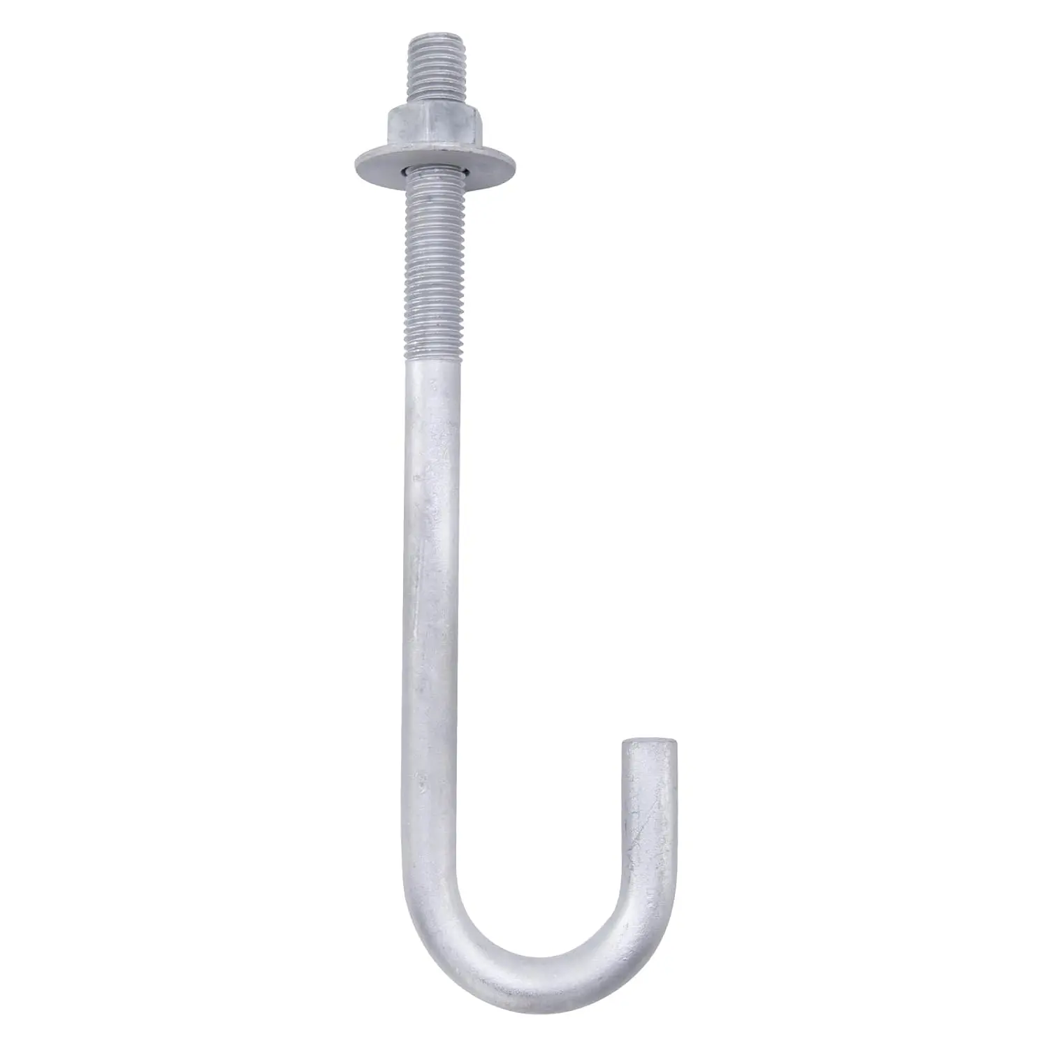 3/4” x 10” J Bolt Anchors (10 Pack) for Concrete with Nuts and Washers, Hot-Dip Galvanized