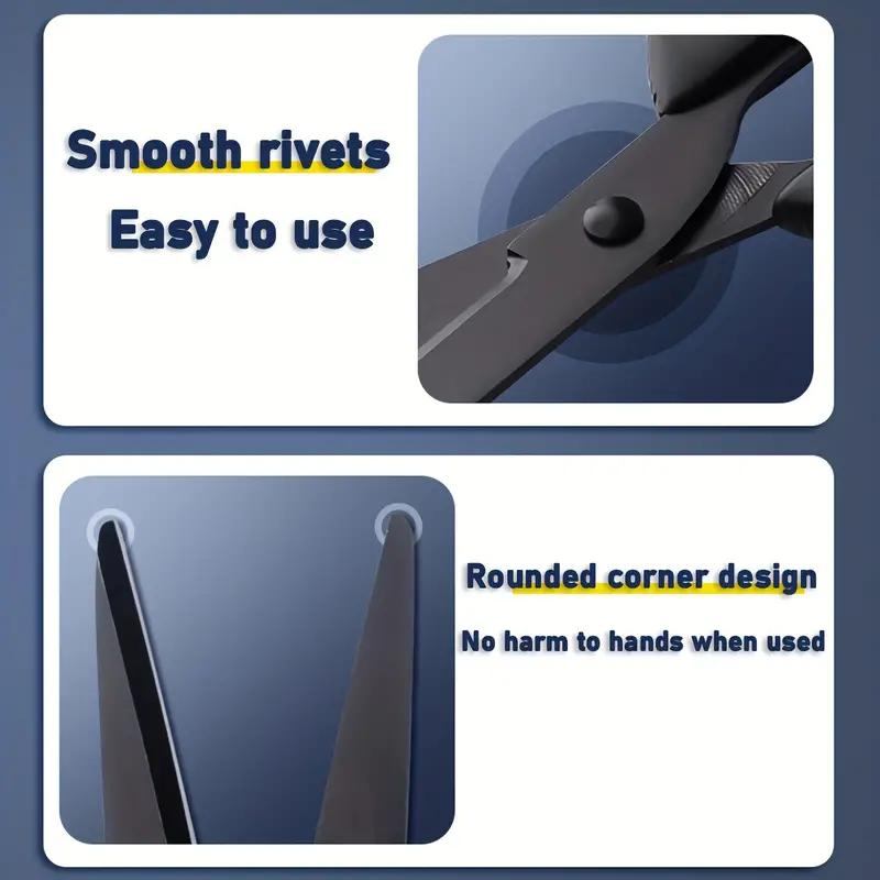 Stainless Steel Scissors, Heavy Duty Scissor, Multipurpose Household Kitchen Scissors, Hand-cut Office Scissors, Non-stick Safety Thread Scissors