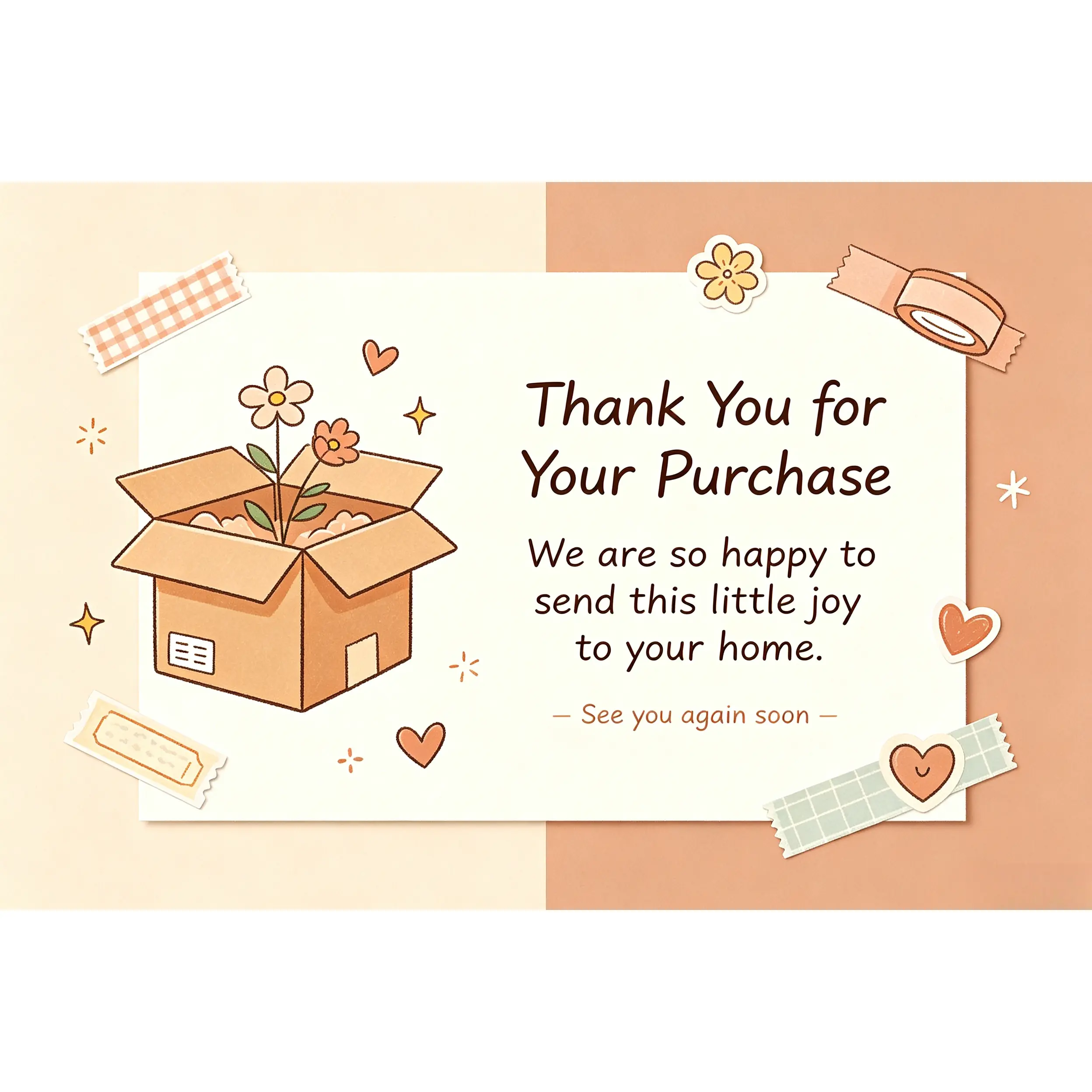Home Organizer Storage Box Thank-You Card - Trust-Building, Gratitude-Focused, Warmth-Infused, Carefully Crafted Note for Home Supplies Users