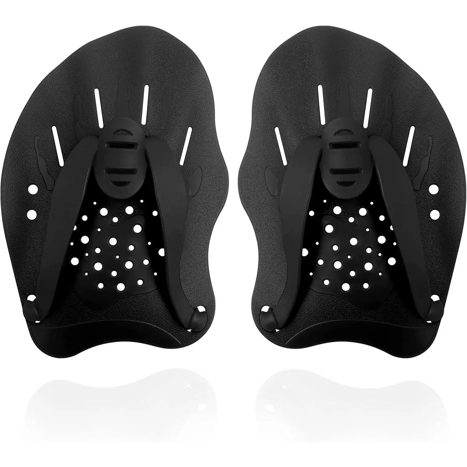 Swimming Paddles for Hands, Swimming  Hand Paddles with Adjustable Straps, Swim Paddles for Adult  Unisex Professional Swimming Accessories - 1 Pair