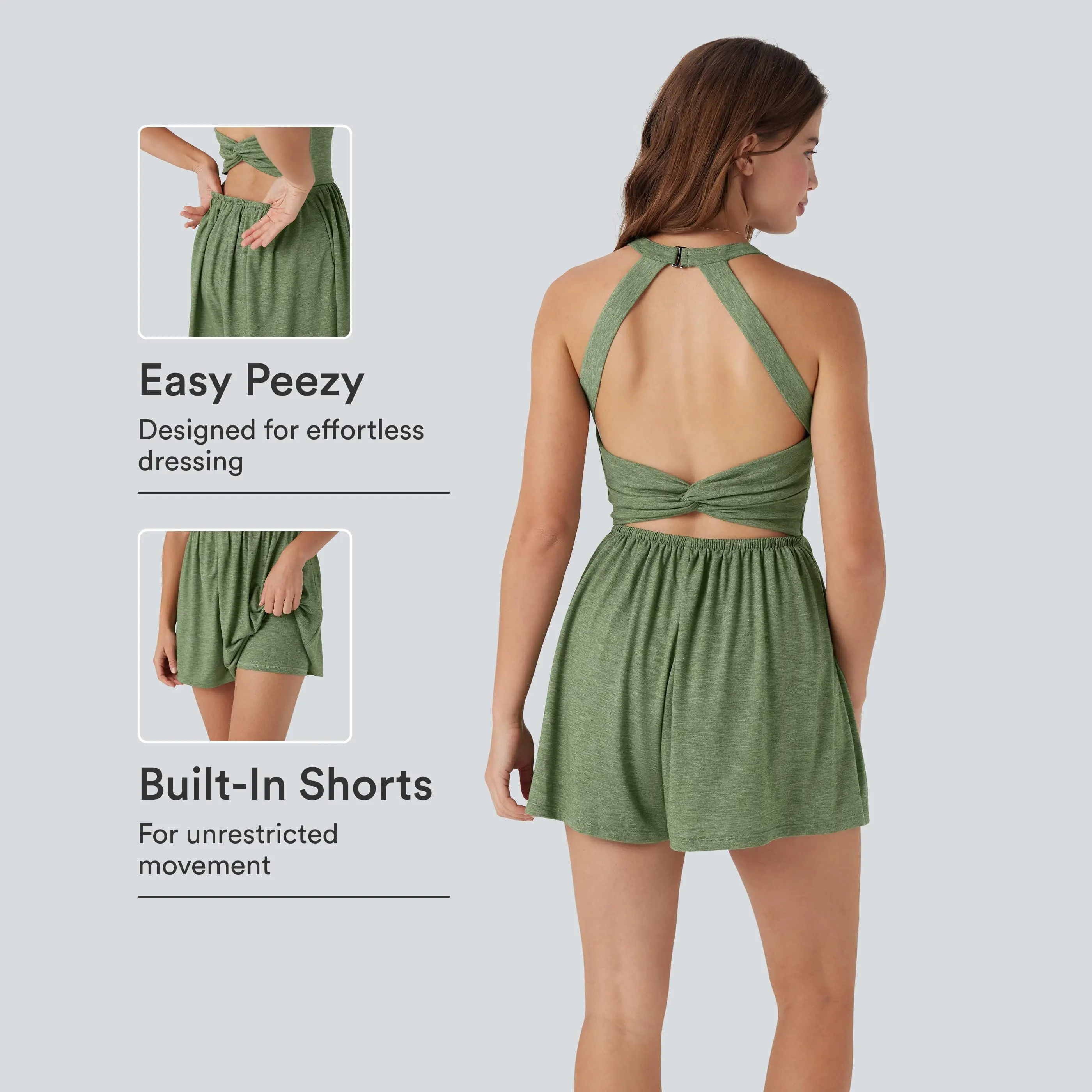 Halara Padded 2-in-1 Romper with Pockets-Easy Peezy Edition #BackToSchool Halara Padded 2-in-1 Romper with Pockets-Easy Peezy Edition #BackToSchool