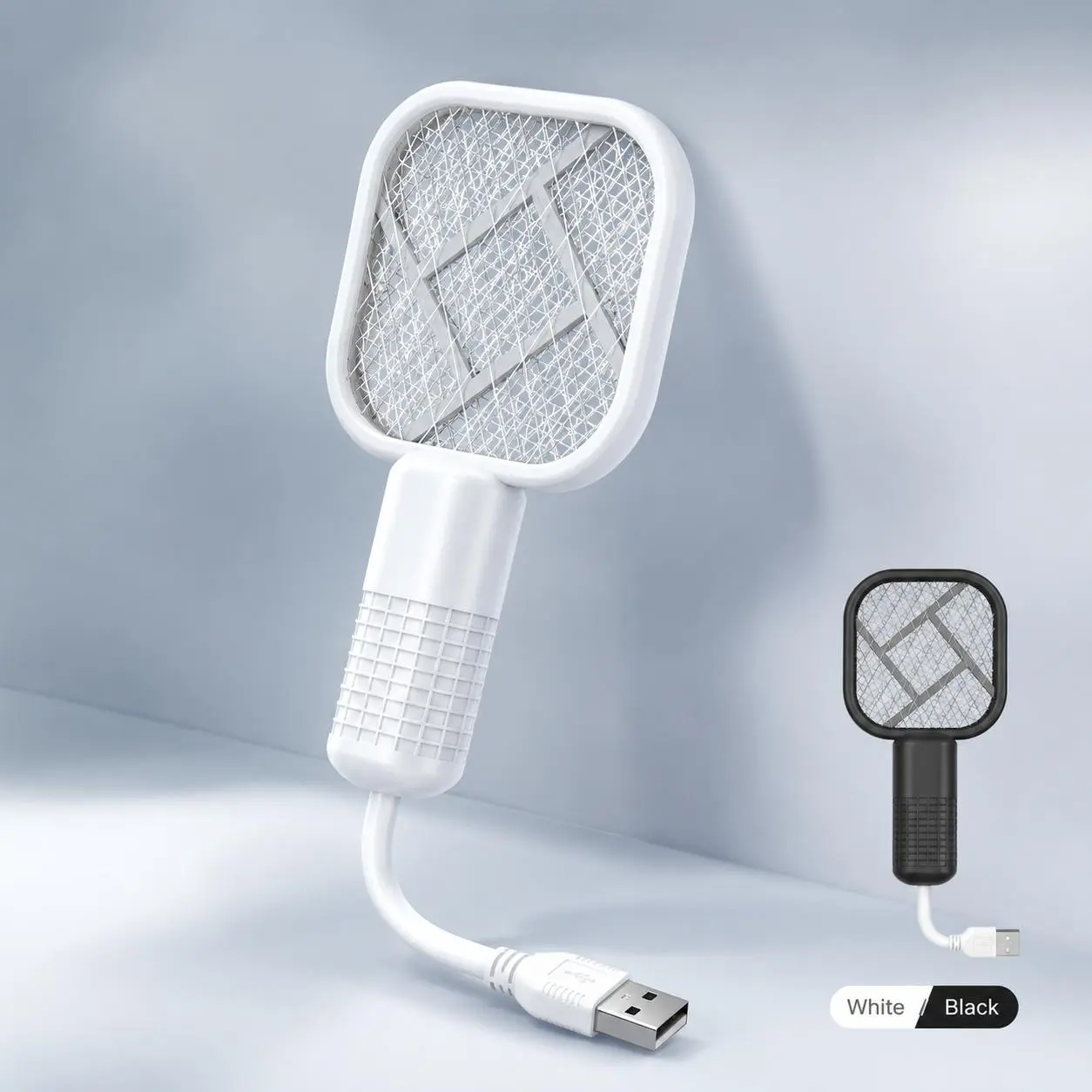 1 PC 2-in-1 USB Mini Mosquito Zapper & LED Lamp, Portable UV-A Light Bug Trap with Quiet Operation for Bedroom, Office, Camping & Travel