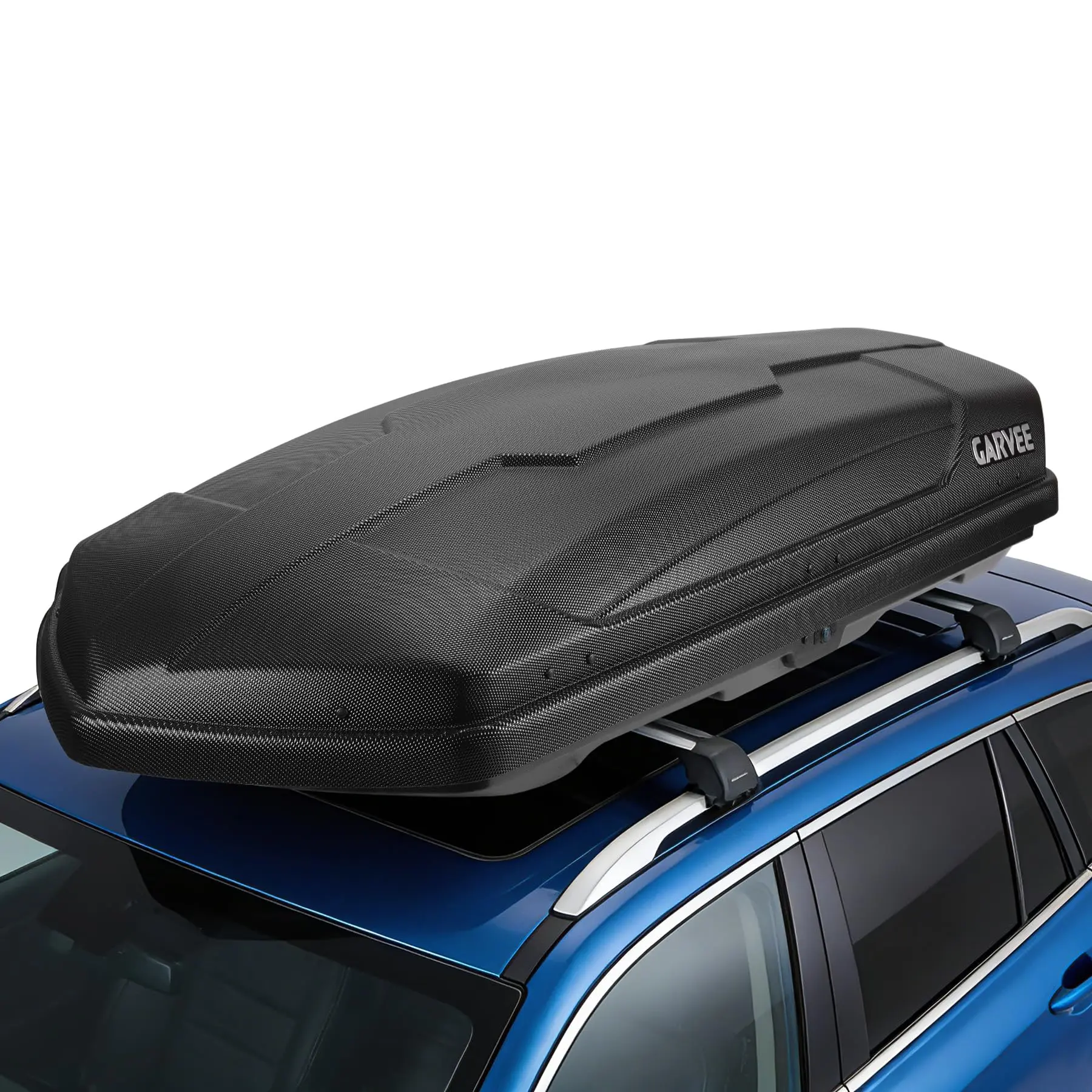 GAOMON Hard Shell Rooftop Box - ABS Plastic Cargo Box with Dual Opening, 14 Cubic Feet Capacity, Lockable Lid, Load Support up to 135 LBS for SUV Travel, Camping