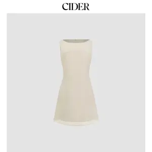 Cider See-through Mini Dress & Solid Cami Mini Dress Dealsforyou