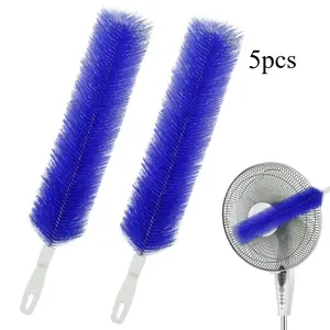 5pcs Flexible Fan Cleaning Brush, Dust Removal Tool for Electric Fans, Air Conditioners, Car Vents, Curtains, Blinds, Home & Vehicle Use