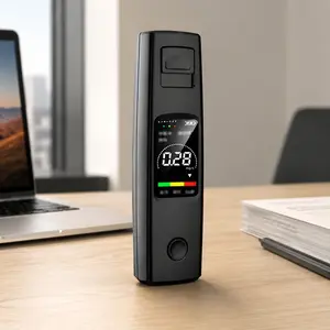 High-Precision Portable Breathalyzer: Fast BAC Testing for Driving Safety, Durable LCD Display, Mini Design for Personal & Professional Use